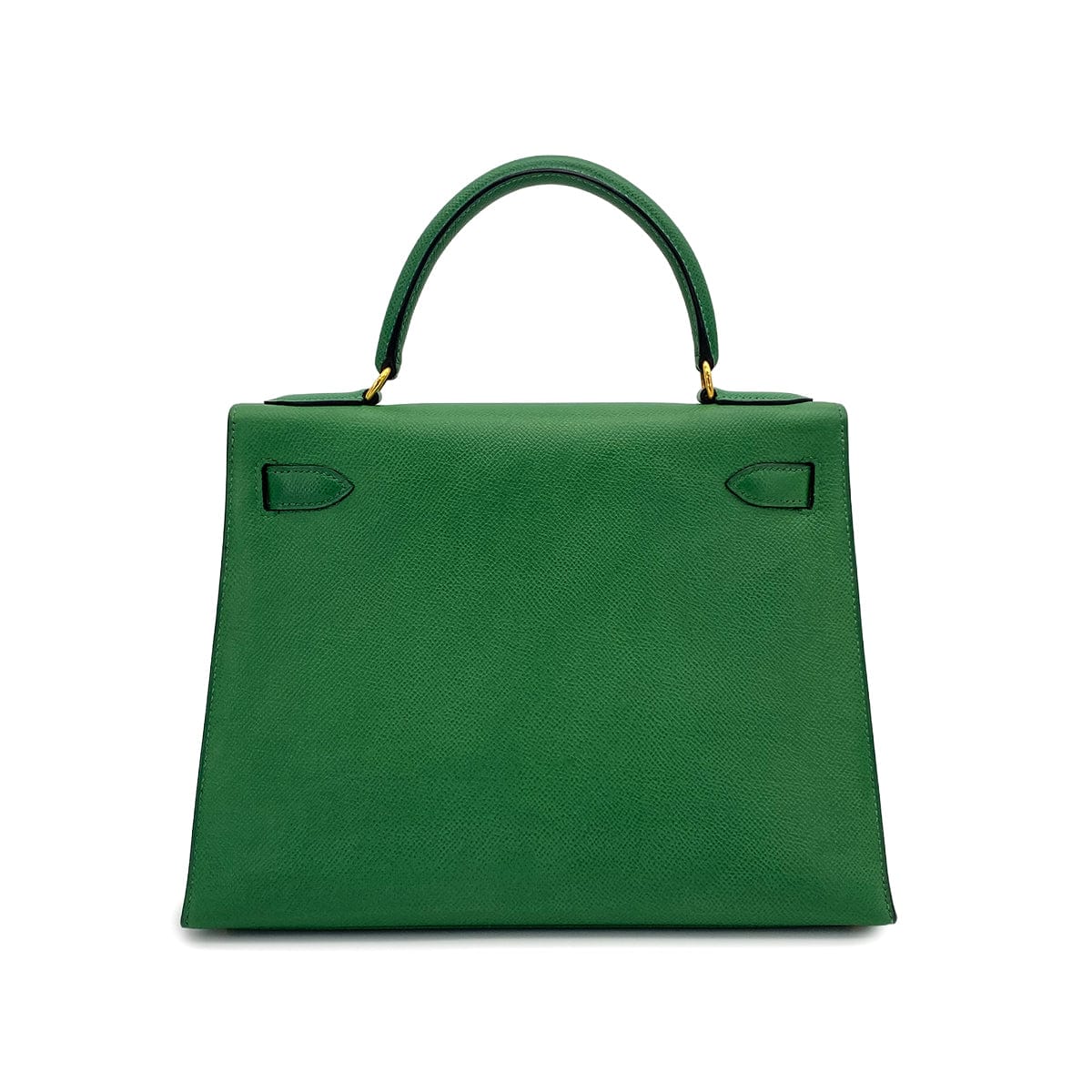 HERMES HERMES KELLY 28 SELLIER VERT COUCHEVEL HAND BAG 1995 CIRCLE Y GOLD HARDWARE 90326189