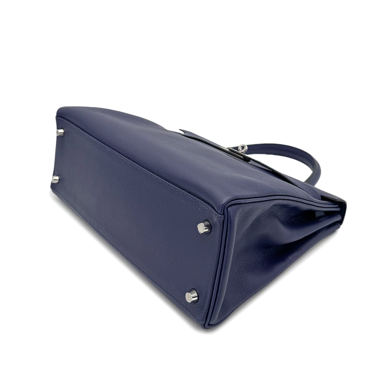 Hermes HERMES KELLY 32 RETOURNE BLEU ENCRE BLEU ZELLIGE EVERCOLOR HAND SHOULDER BAG D SHW 90272943