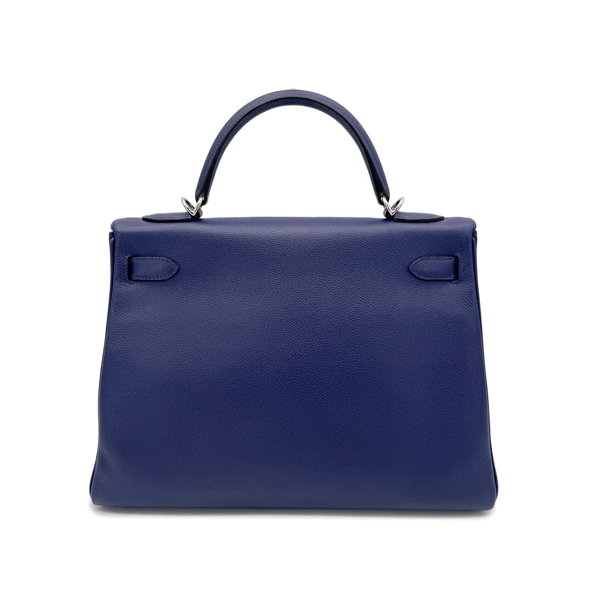 Hermes HERMES KELLY 32 RETOURNE BLEU ENCRE BLEU ZELLIGE EVERCOLOR HAND SHOULDER BAG D SHW 90272943