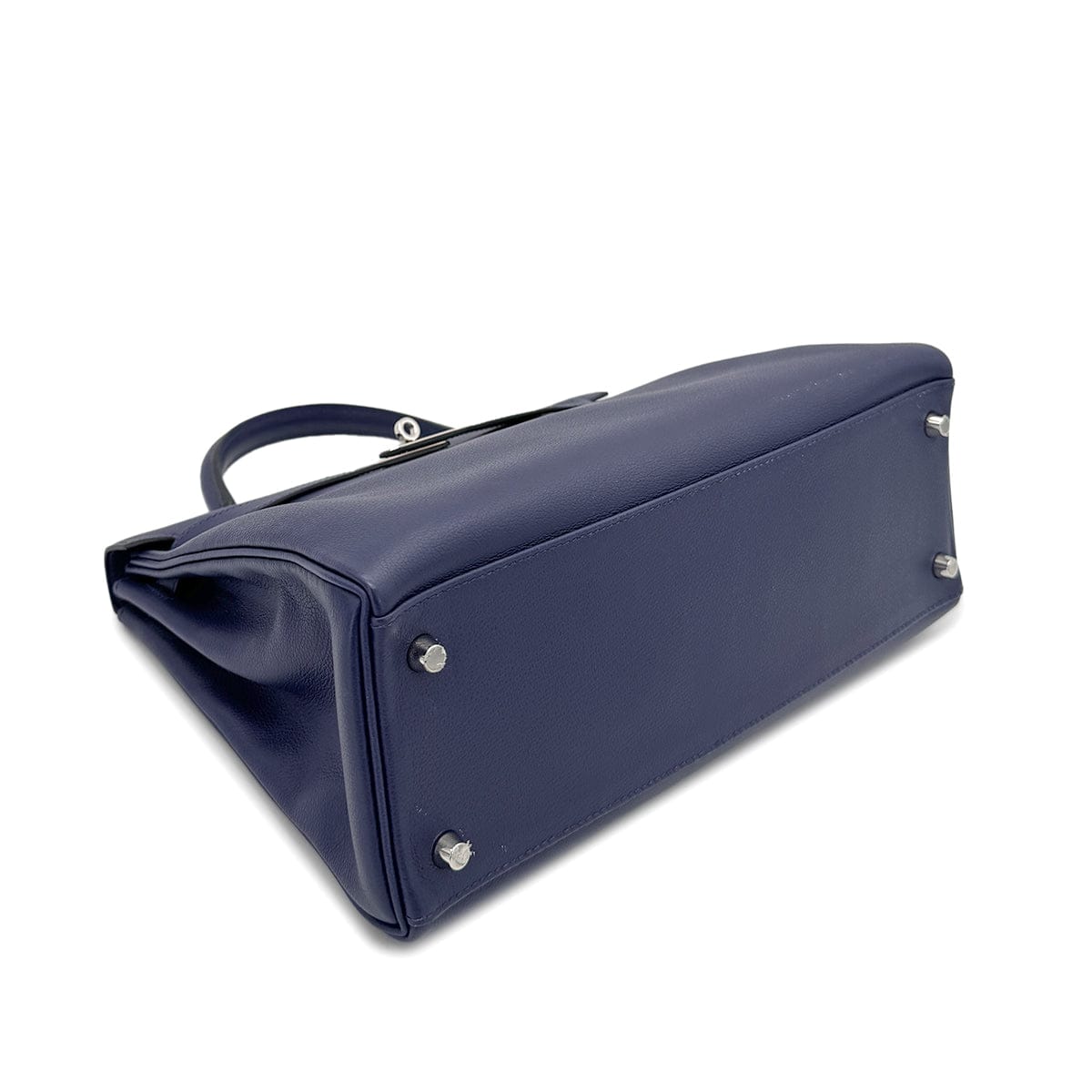 Hermes HERMES KELLY 32 RETOURNE BLEU ENCRE BLEU ZELLIGE EVERCOLOR HAND SHOULDER BAG D SHW 90272943