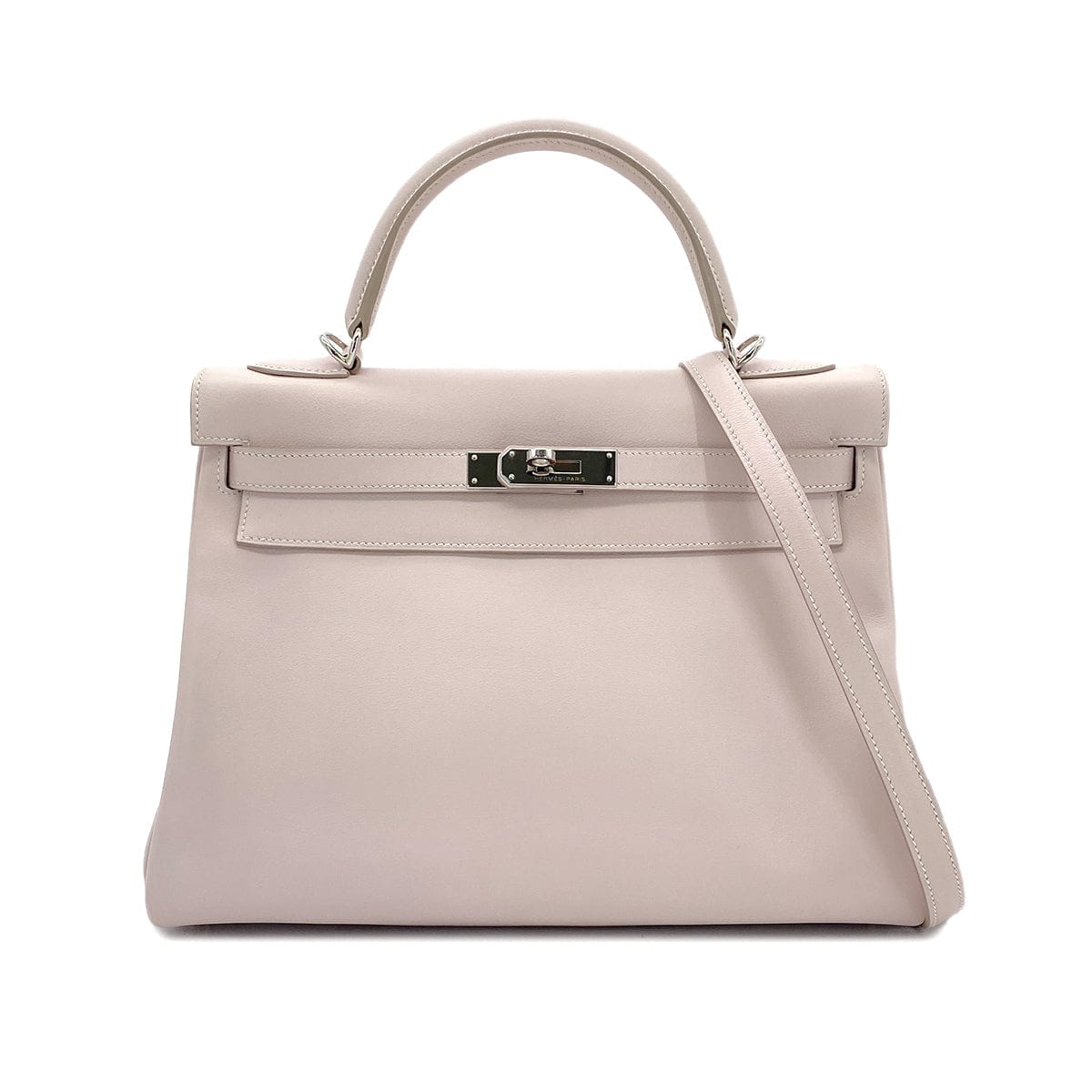 HERMES HERMES KELLY 32 RETOURNE ROSE DRAGEE SWIFT HAND SHOULDER BAG □K SHW 90294971