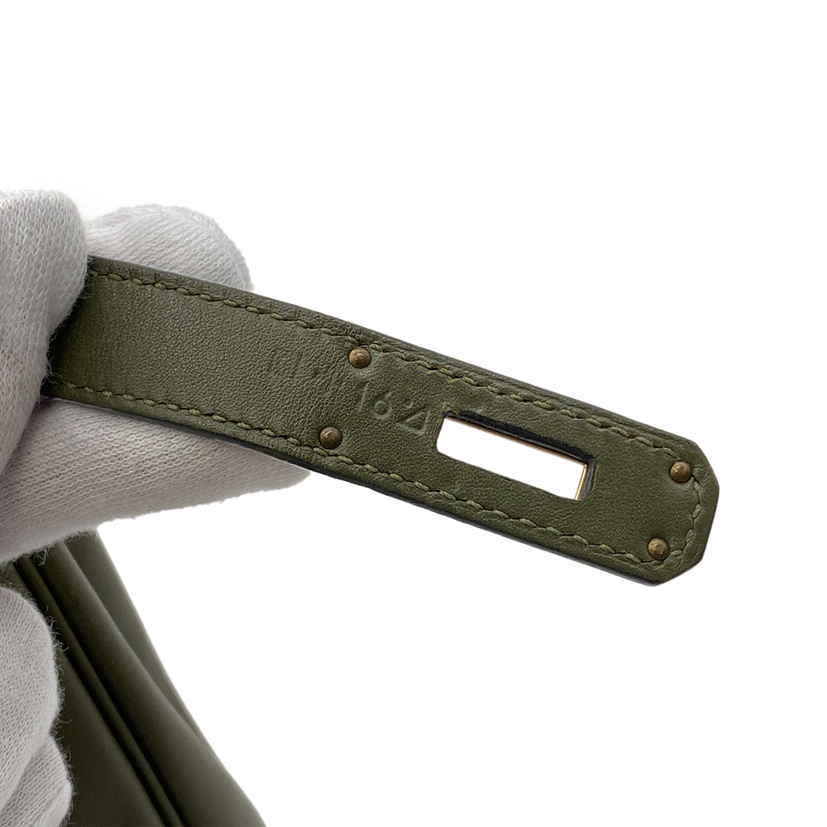 Hermes HERMES KELLY 35 GHILLIES VERT VERONESE TADELAKT HAND SHOULDER BAG □O GHW 90267414