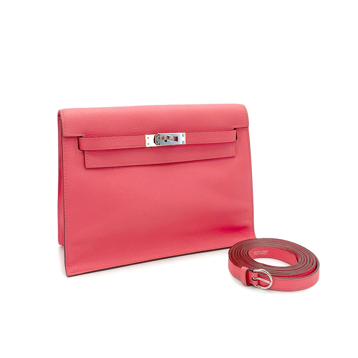 HERMES HERMES KELLY DANCE 2 ROSE AZALEE EVERCOLOR SHOULDER BAG 2019 D STAMP PALLADIUM HARDWARE 90326718