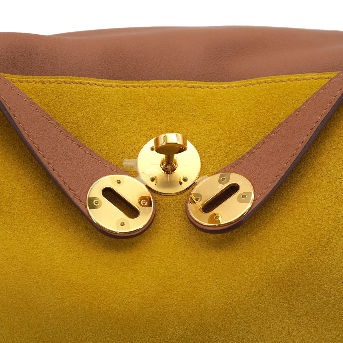 HERMES HERMES LINDY 26 JAUNE AMBRE GOLD SWIFT GRIZZLY SHOULDER BAG 2019 D STAMP GOLD HARDWARE 90326668