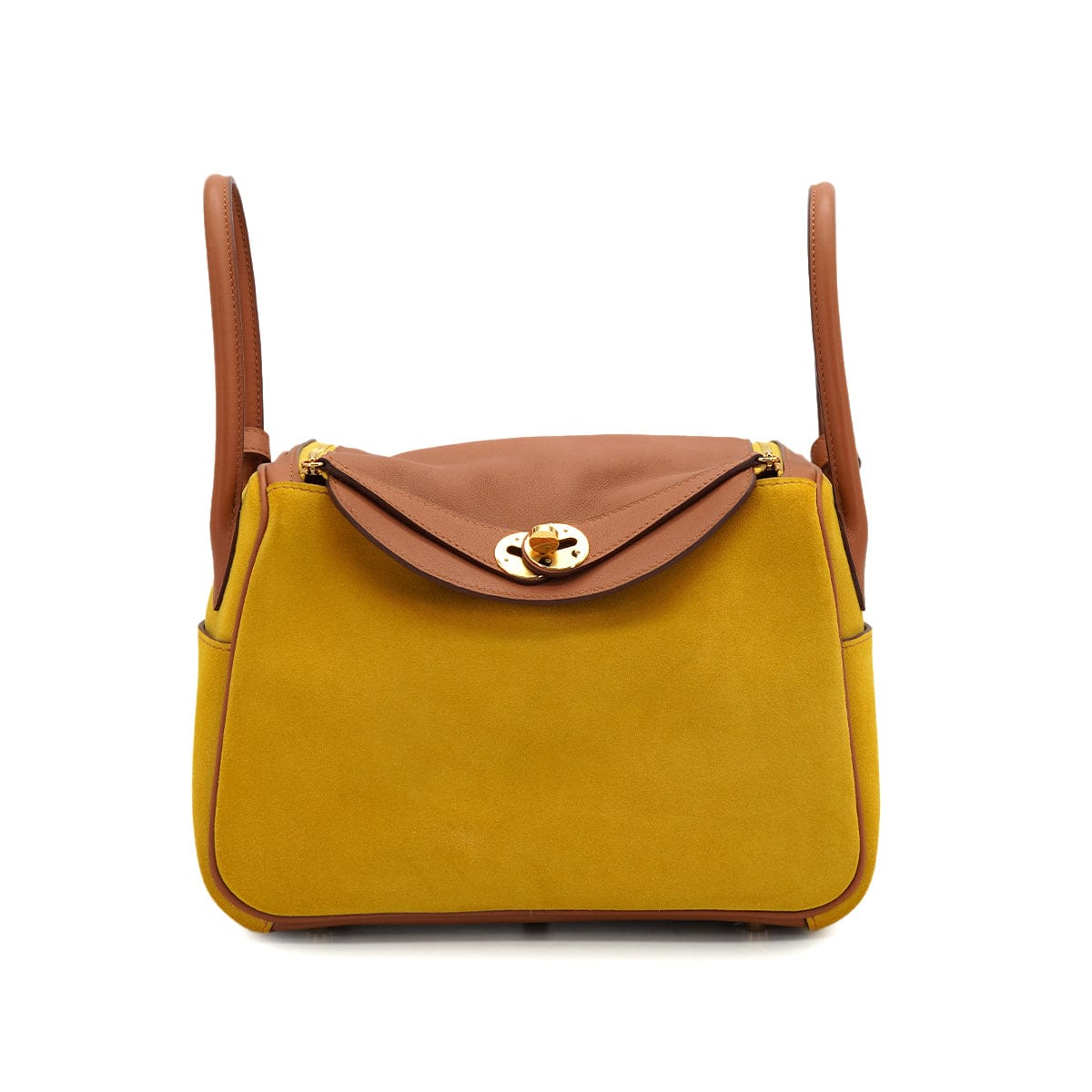 HERMES HERMES LINDY 26 JAUNE AMBRE GOLD SWIFT GRIZZLY SHOULDER BAG 2019 D STAMP GOLD HARDWARE 90326668