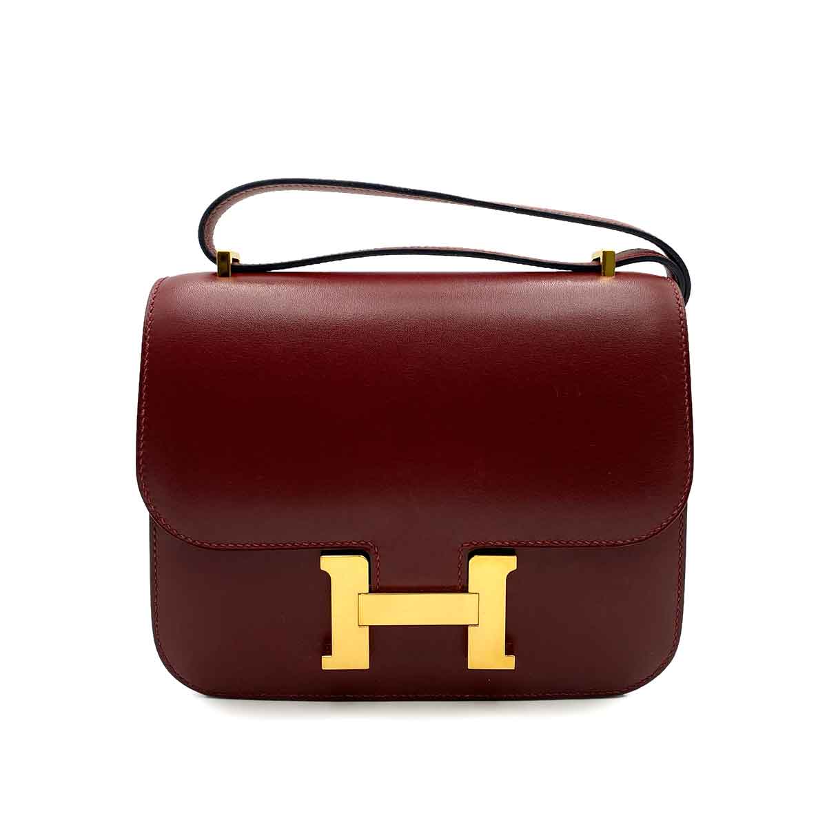 Hermès HERMES MINI CONSTANCE 18 ROUGE H BOX CARF BAG SHOULDER BAG D SHW 90230881