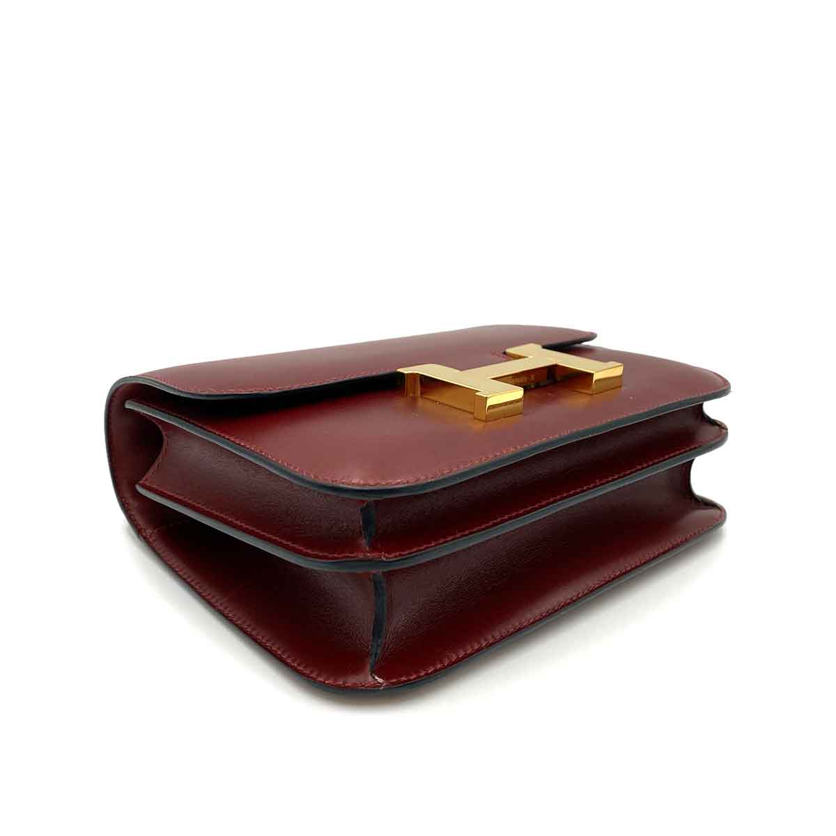 Hermès HERMES MINI CONSTANCE 18 ROUGE H BOX CARF BAG SHOULDER BAG D SHW 90230881