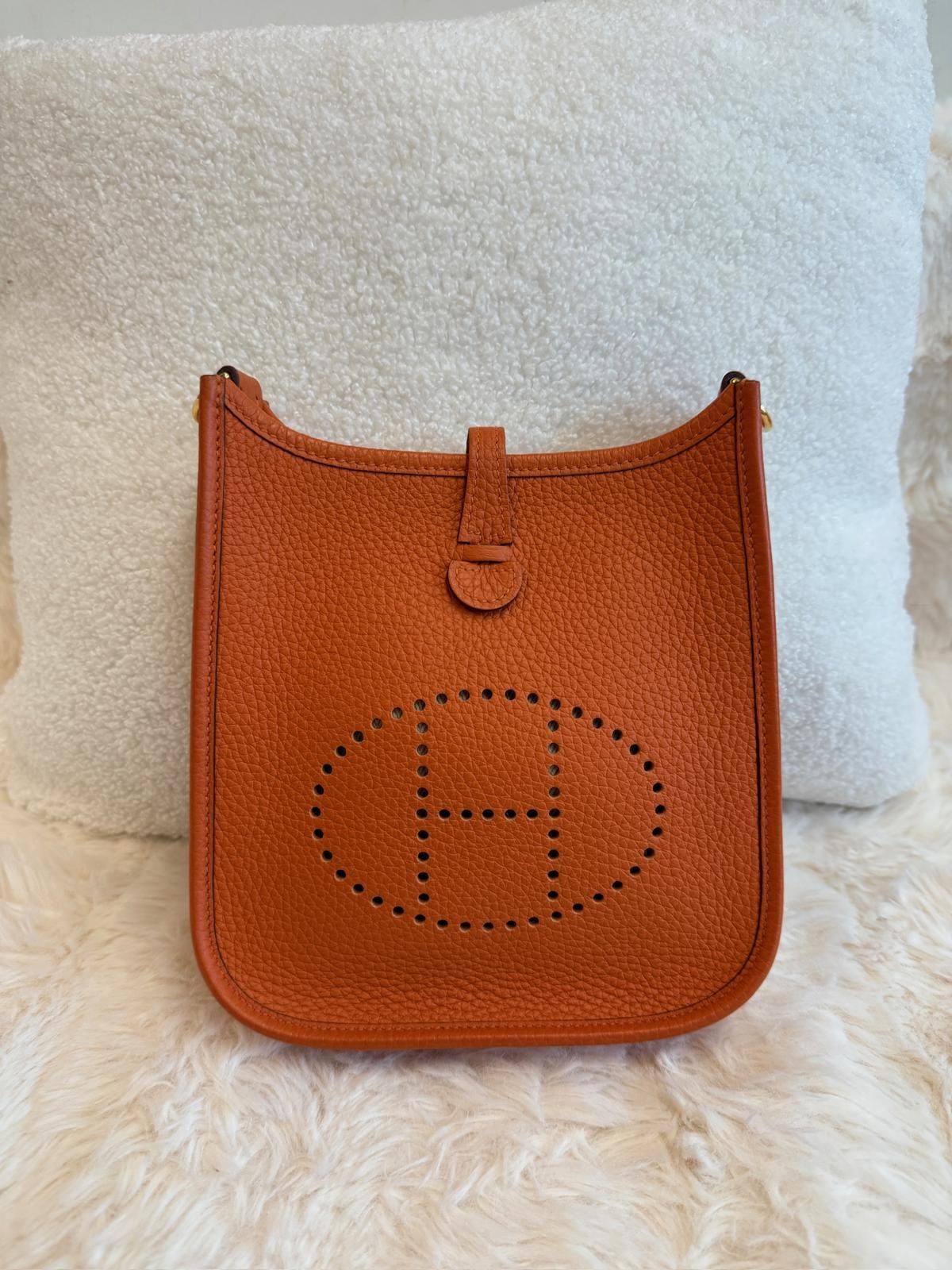 HERMES Hermès Mini Evelyne Orange