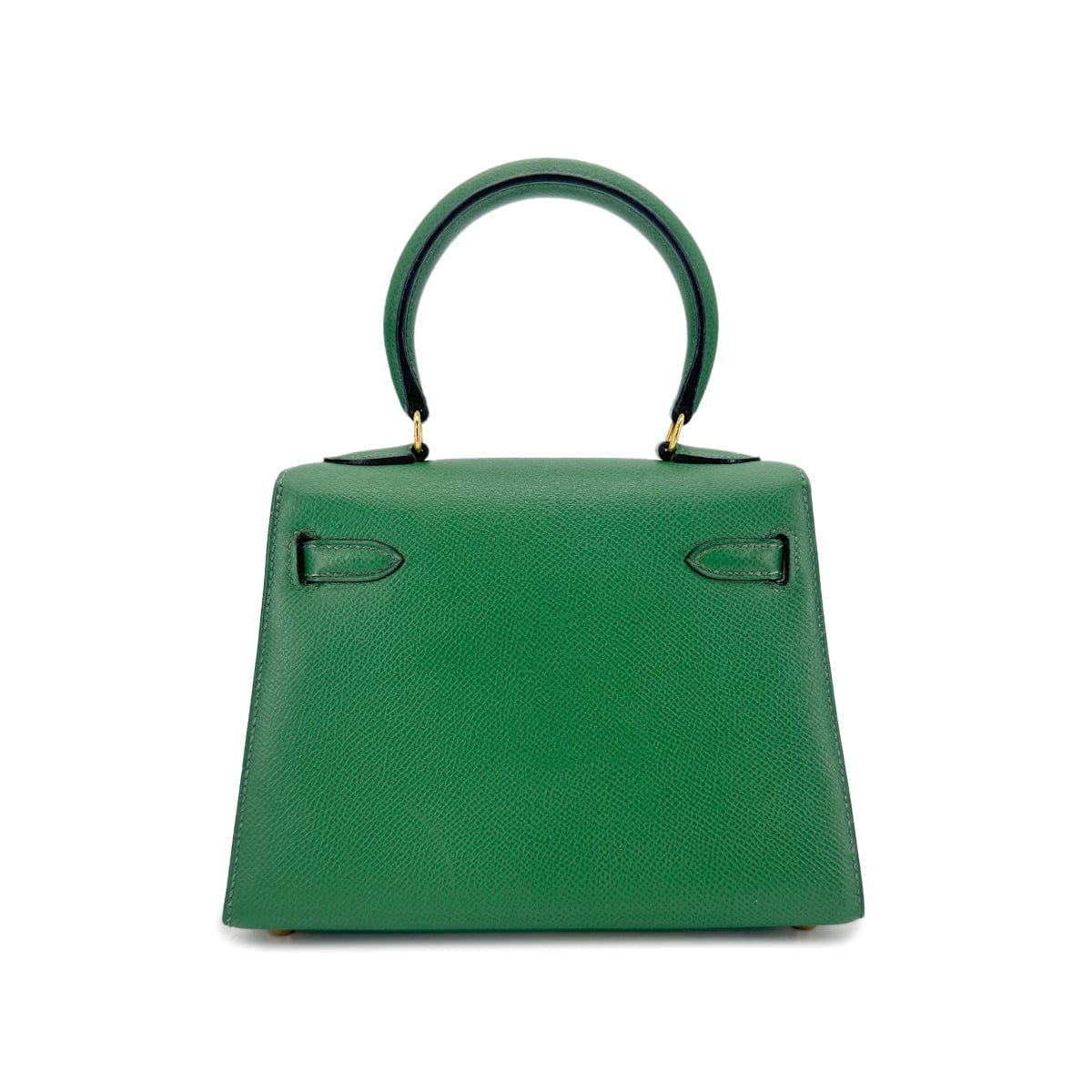 HERMES HERMES MINI KELLY 20 SELLIER GREEN COUCHEVEL SHOULDER BAG OY GHW 90239776