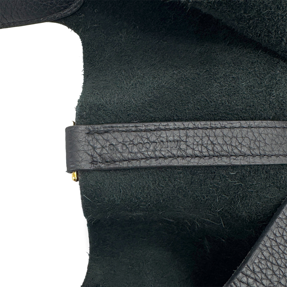 Hermes HERMES PICOTIN LOCK MM BLACK TAURILLON CLEMENCE HAND BAG C GHW 90311268