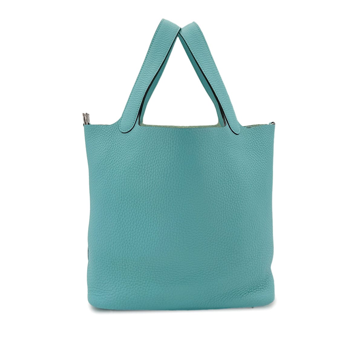 HERMES HERMES PICOTIN LOCK MM BLUE ATOLL TAURILLON CLEMENCE HAND BAG A SHW 90299303