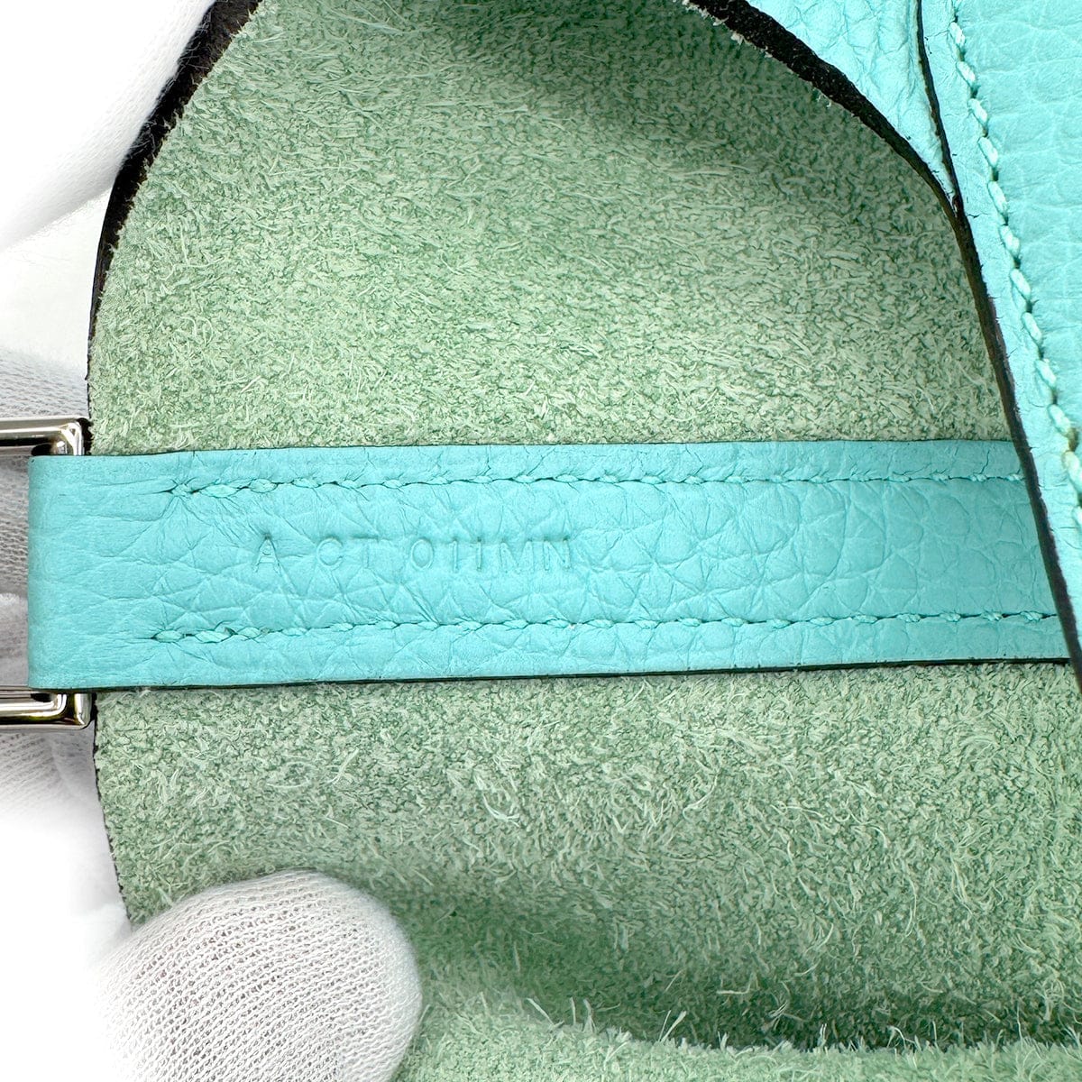 HERMES HERMES PICOTIN LOCK MM BLUE ATOLL TAURILLON CLEMENCE HAND BAG A SHW 90299303