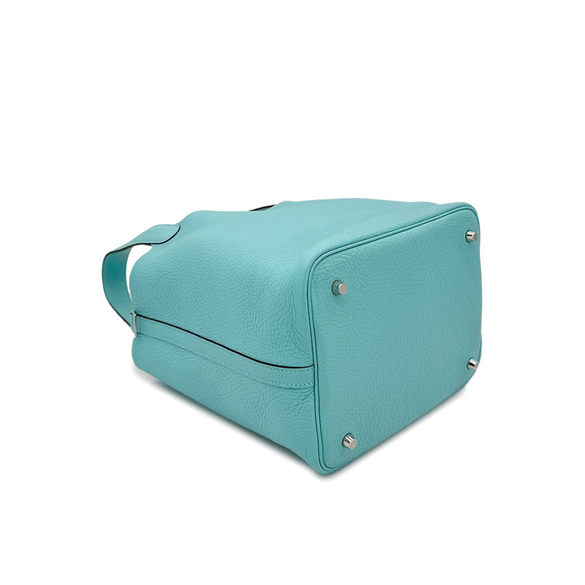 HERMES HERMES PICOTIN LOCK MM BLUE ATOLL TAURILLON CLEMENCE HAND BAG A SHW 90299303