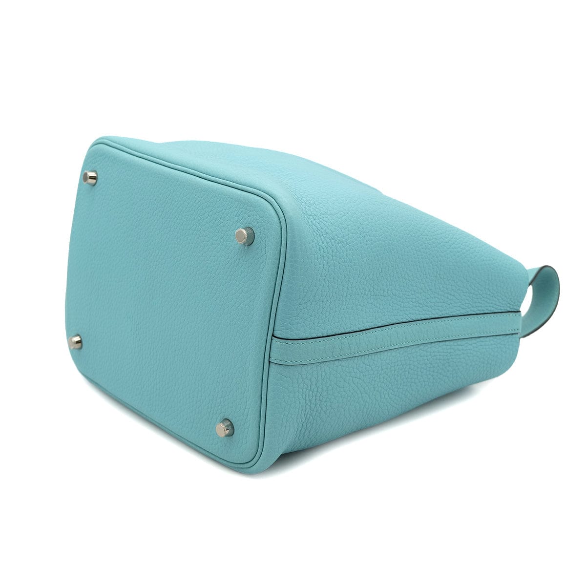 HERMES HERMES PICOTIN LOCK MM BLUE SAINT CYR TAURILLON CLEMENCE HAND BAG X SHW 90301729