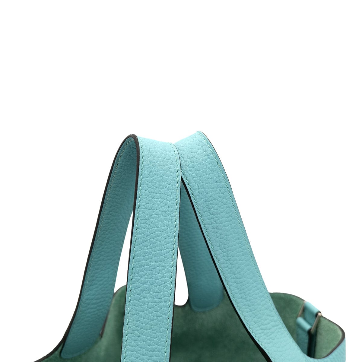 HERMES HERMES PICOTIN LOCK MM BLUE SAINT CYR TAURILLON CLEMENCE HAND BAG X SHW 90301729