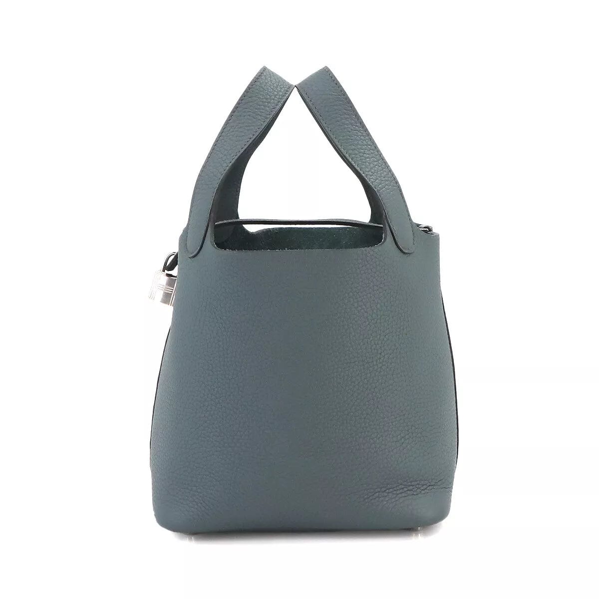 Hermès HERMES Picotin Lock PM Hand Bag Taurillon Clemence Blue Orage 90233256