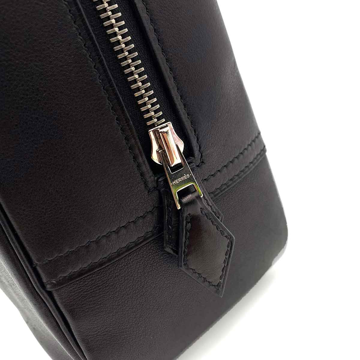 hermes HERMES PLUME 28 EVERGRAIN BLACK SHOULDER BAG C 90234223