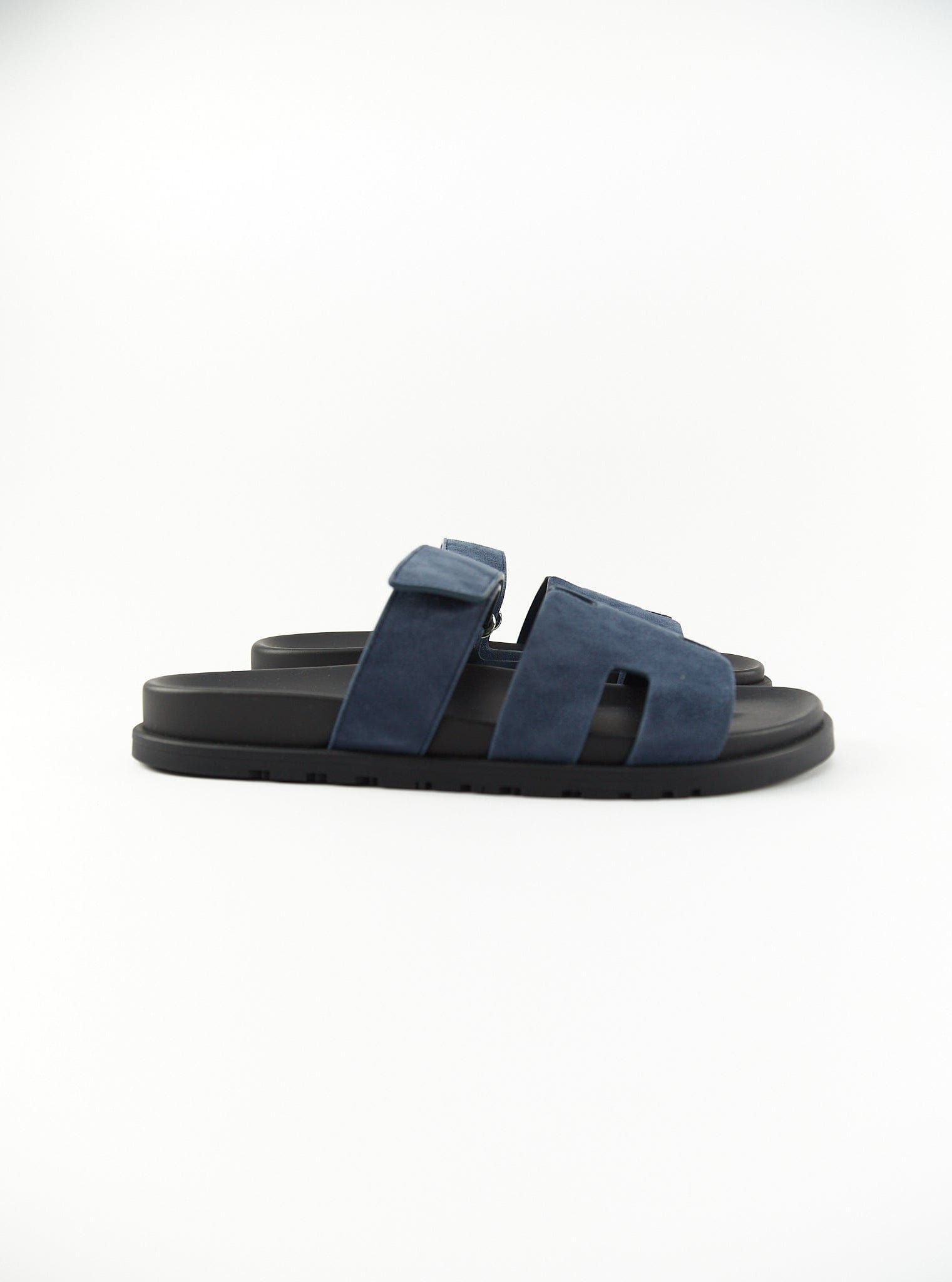 Hermès HERMÈS CHYPRE SANDAL Blue Celeste Suede - Size 40