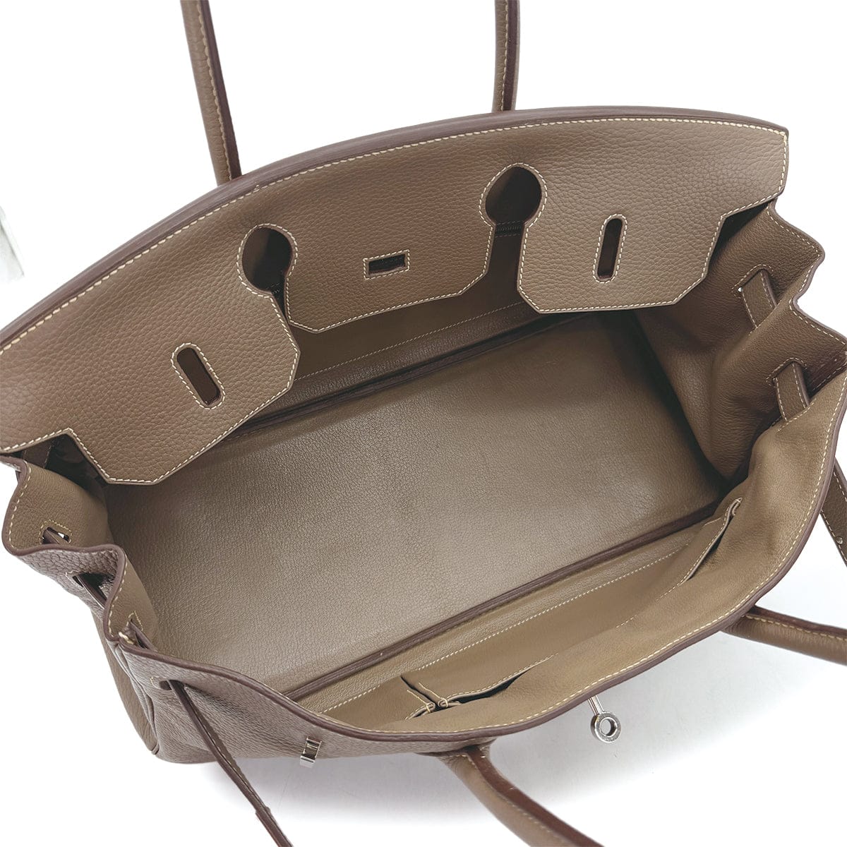 HERMES HERMES SHOULDER BIRKIN 42 ETOUPE TOGO HAND BAG □M PALLADIUM HARDWARE 90310330