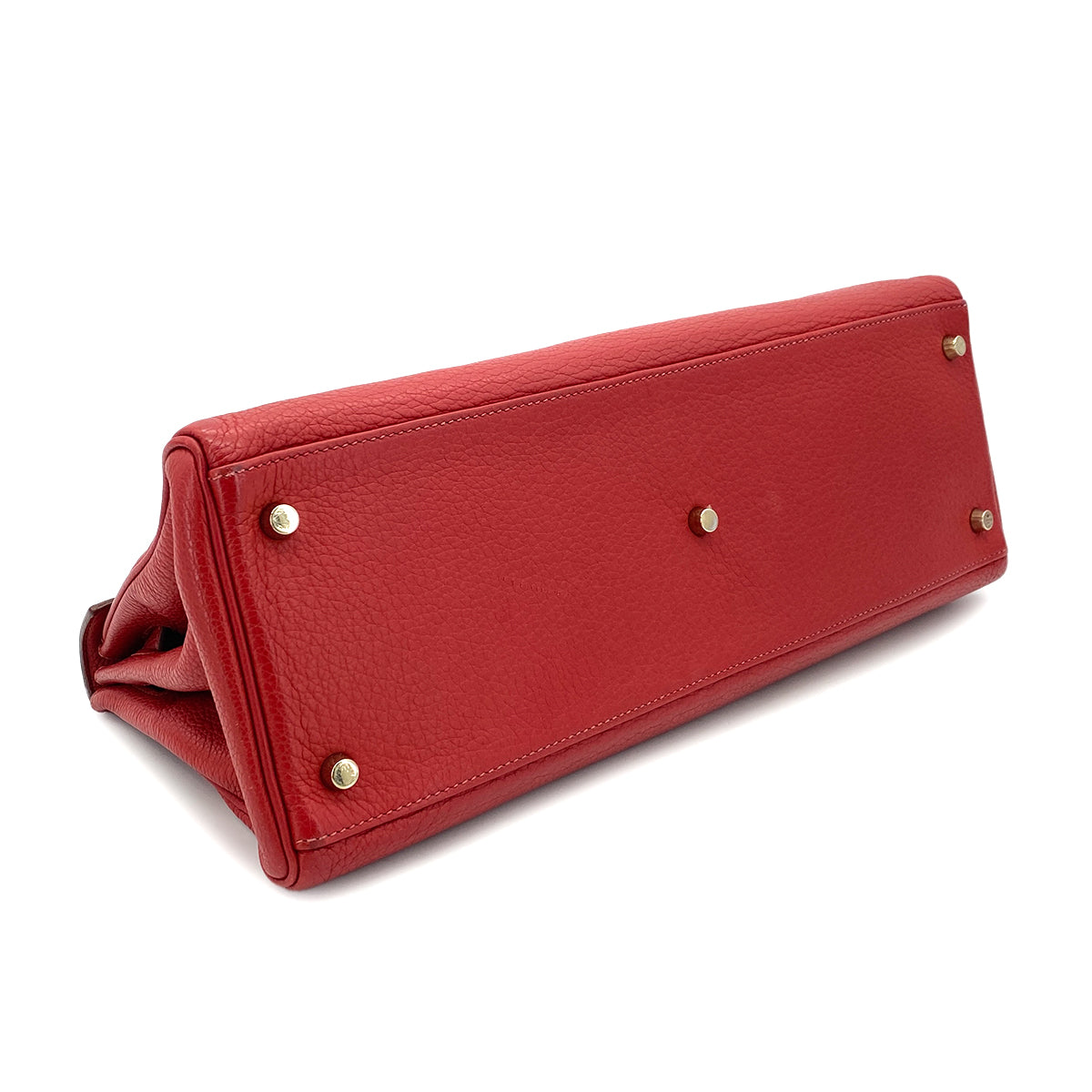 Hermès HERMES SHOULDER KELLY 42 ROUGE GARANCE TAURILLON CLEMENCE HAND SHOULDER BAG □M GHW 90279722