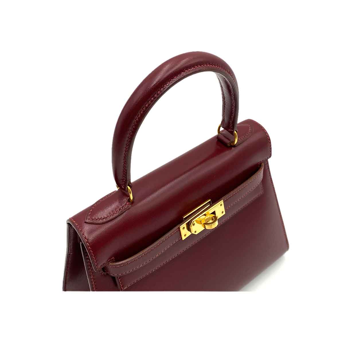 Hermès Hermès Vintage Kelly 20 Rouge H Boxcalf GHW #U 90232572