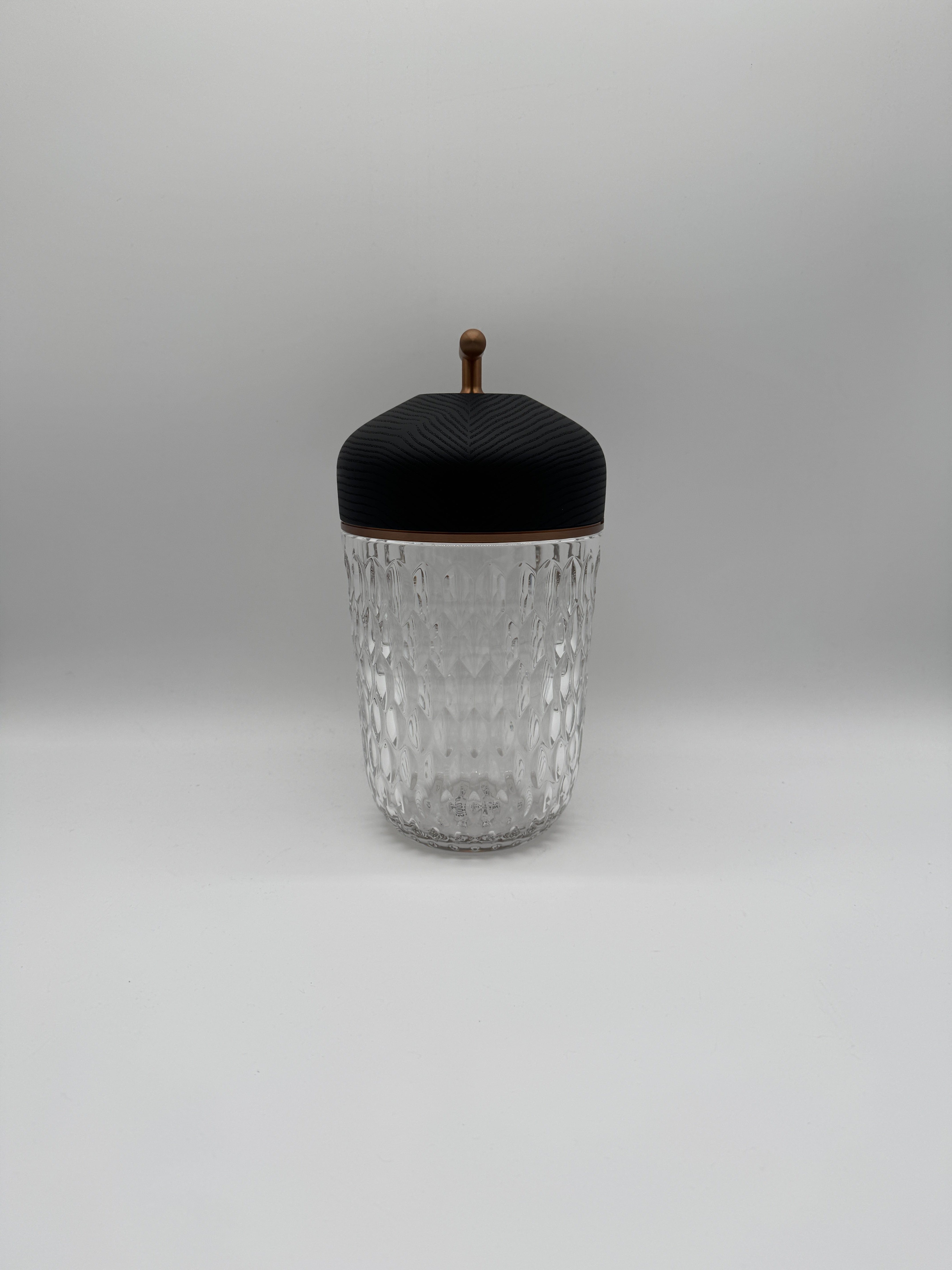 Hermès Saint-Louis Folia Portable Lamp Black Wood Bronze Anodized