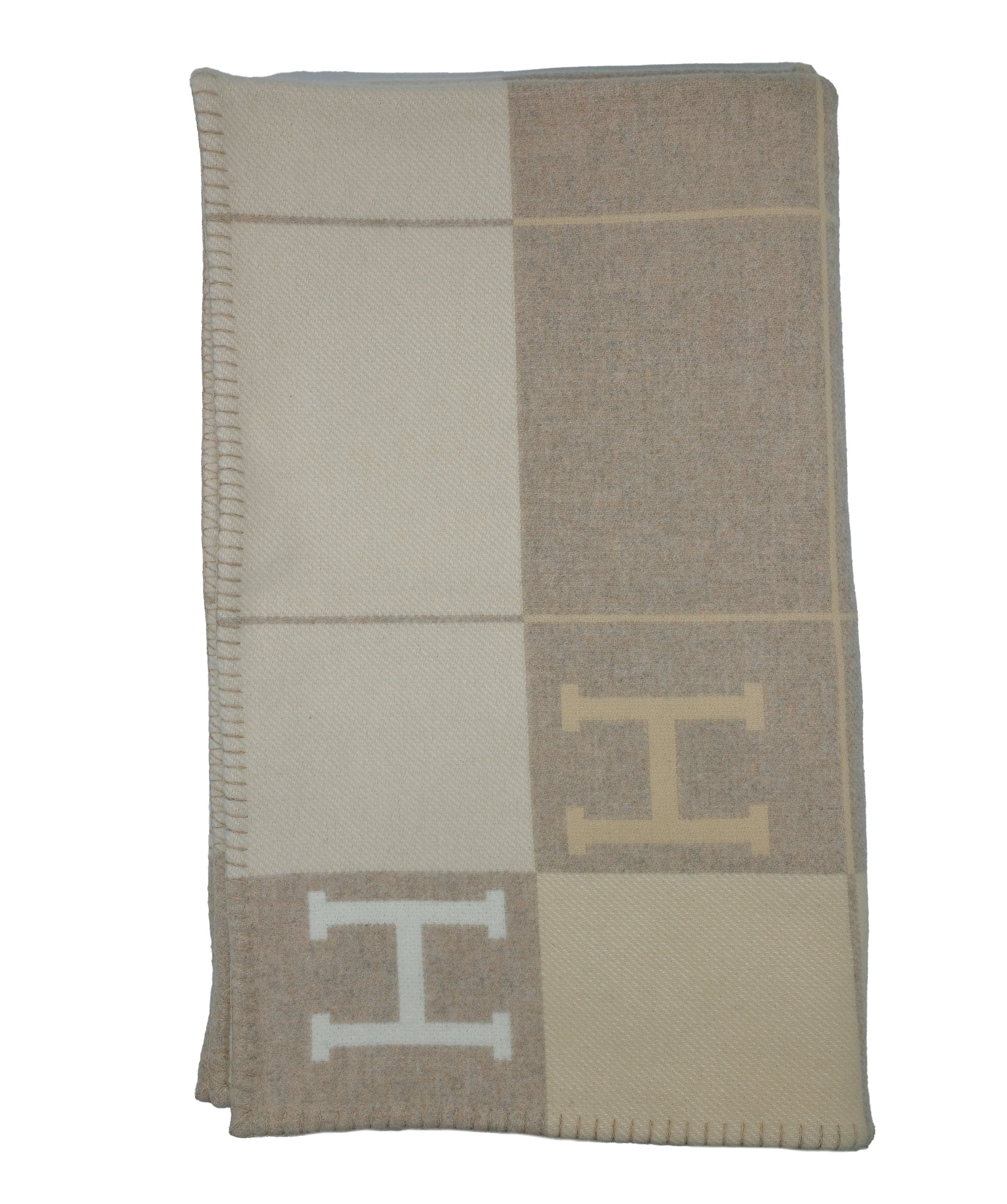 Hermès Hermes Avalon Blanket beige/GreyRJC3145