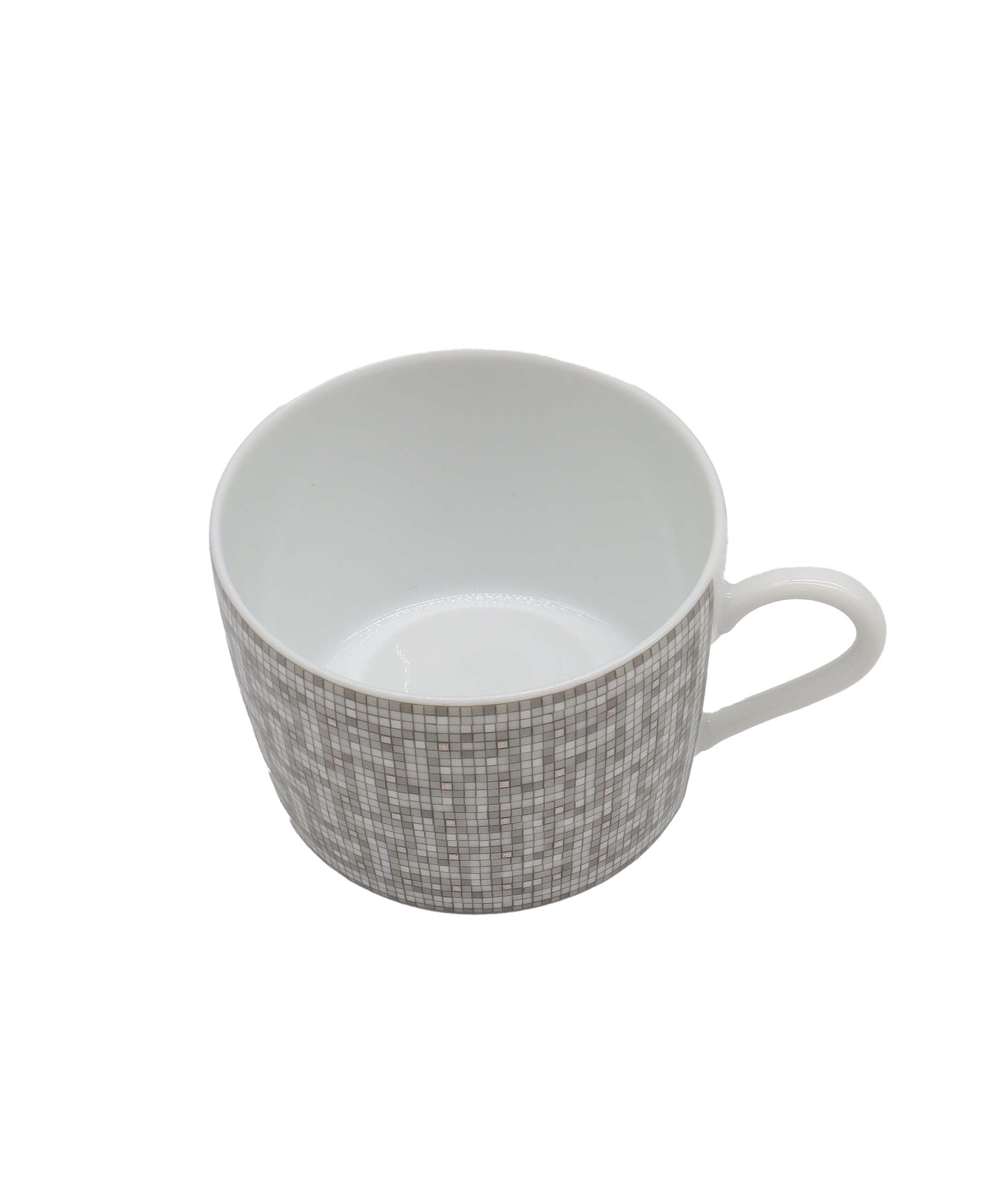 Hermès Hermes Boite de 2 tasses à thé et soucoupe mosaïque au 24 palatine DXBS3199