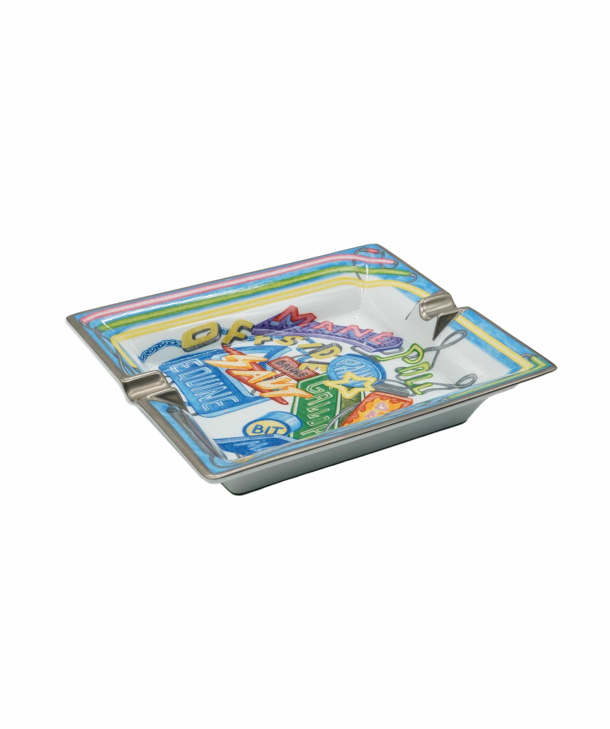 Hermès Hermès Chevaloscope Lapis-Lazuli / Citron Ashtray 01ASH750 DBXM0058