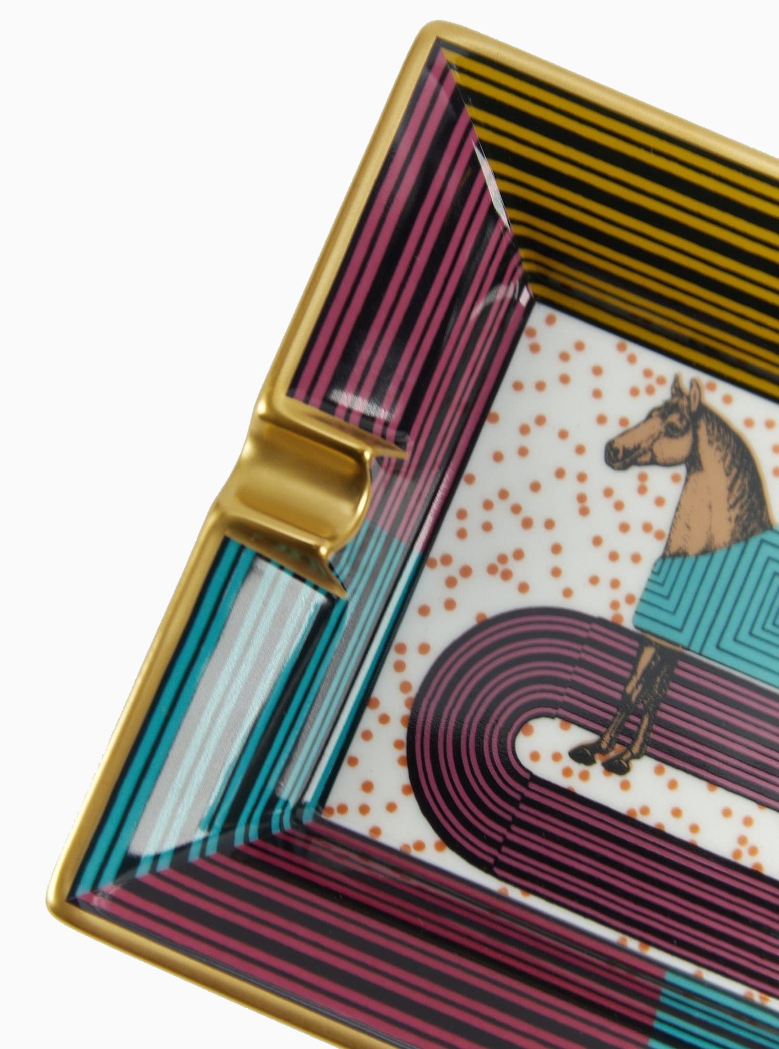 Hermès Hermès Garde-Robe Pop Rose & Citron Ashtray 01ASH651 DBXM0061