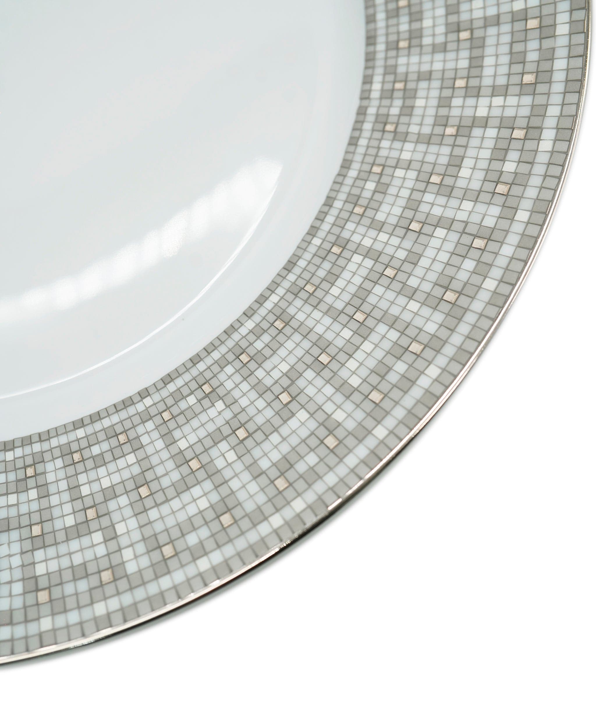 Hermès Hermes Mosaique au 24 Platinum - Dinner Plates 27.5cm SKL1590