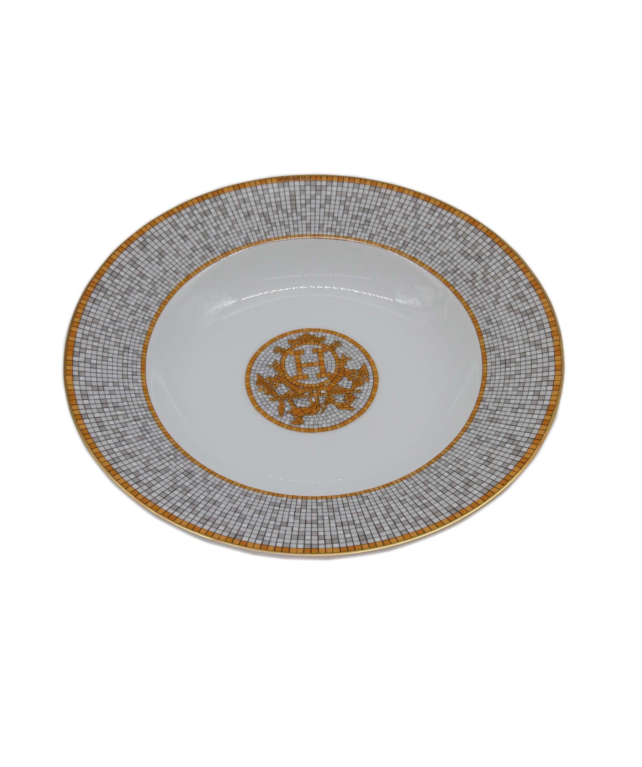 Hermès Hermes Mosaique Au Gold Soup Plate DXBS0735