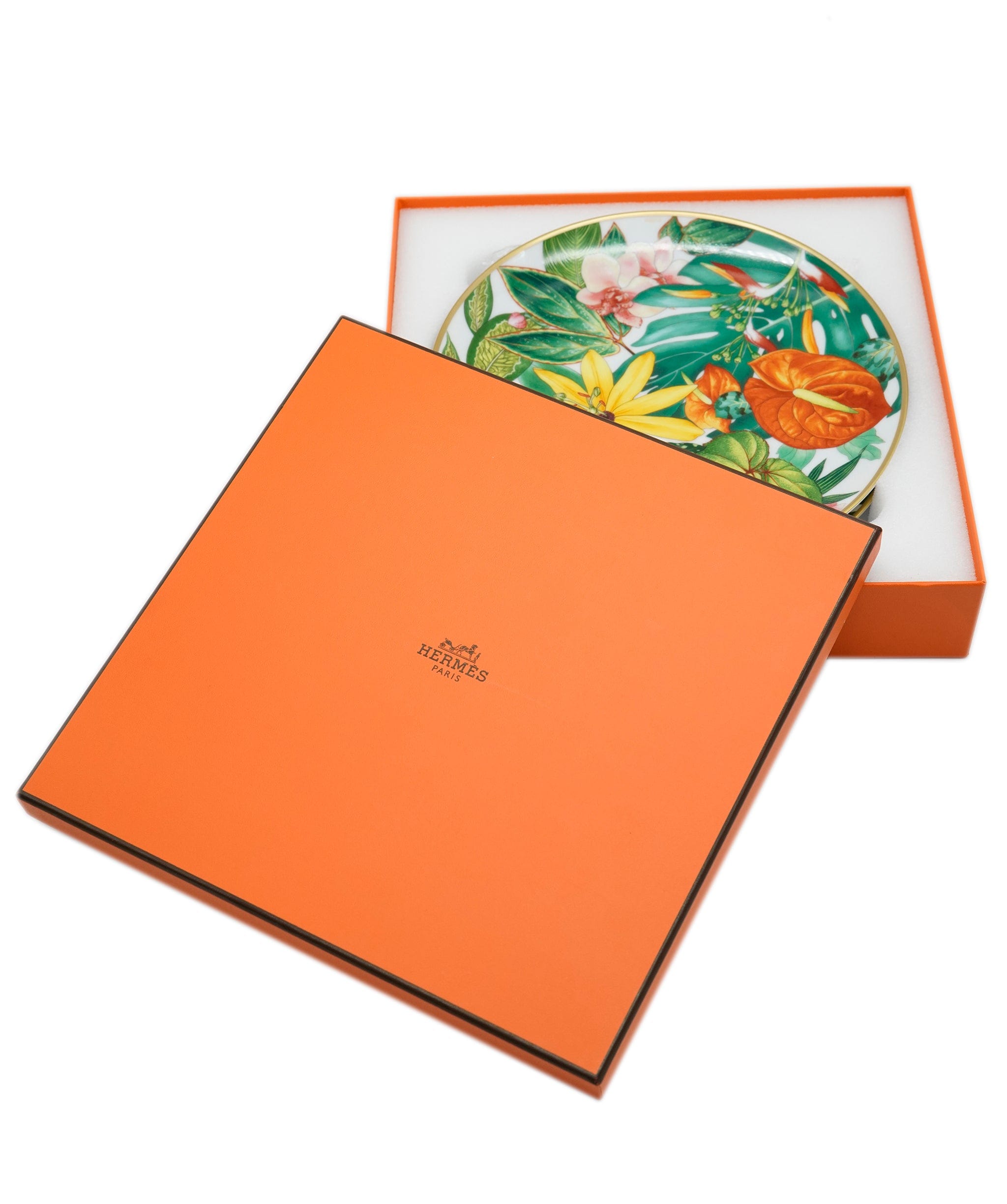 Hermès Hermes Passifolia Dessert Plates NIB  ALC2629