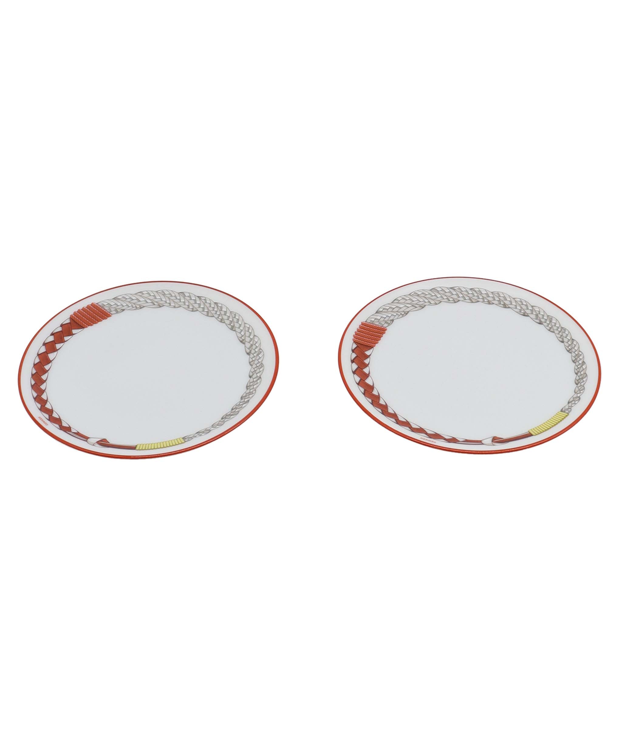 Hermès Hermes Tressages Equestres - Bread & Butter Plates 14cm DXBA0107