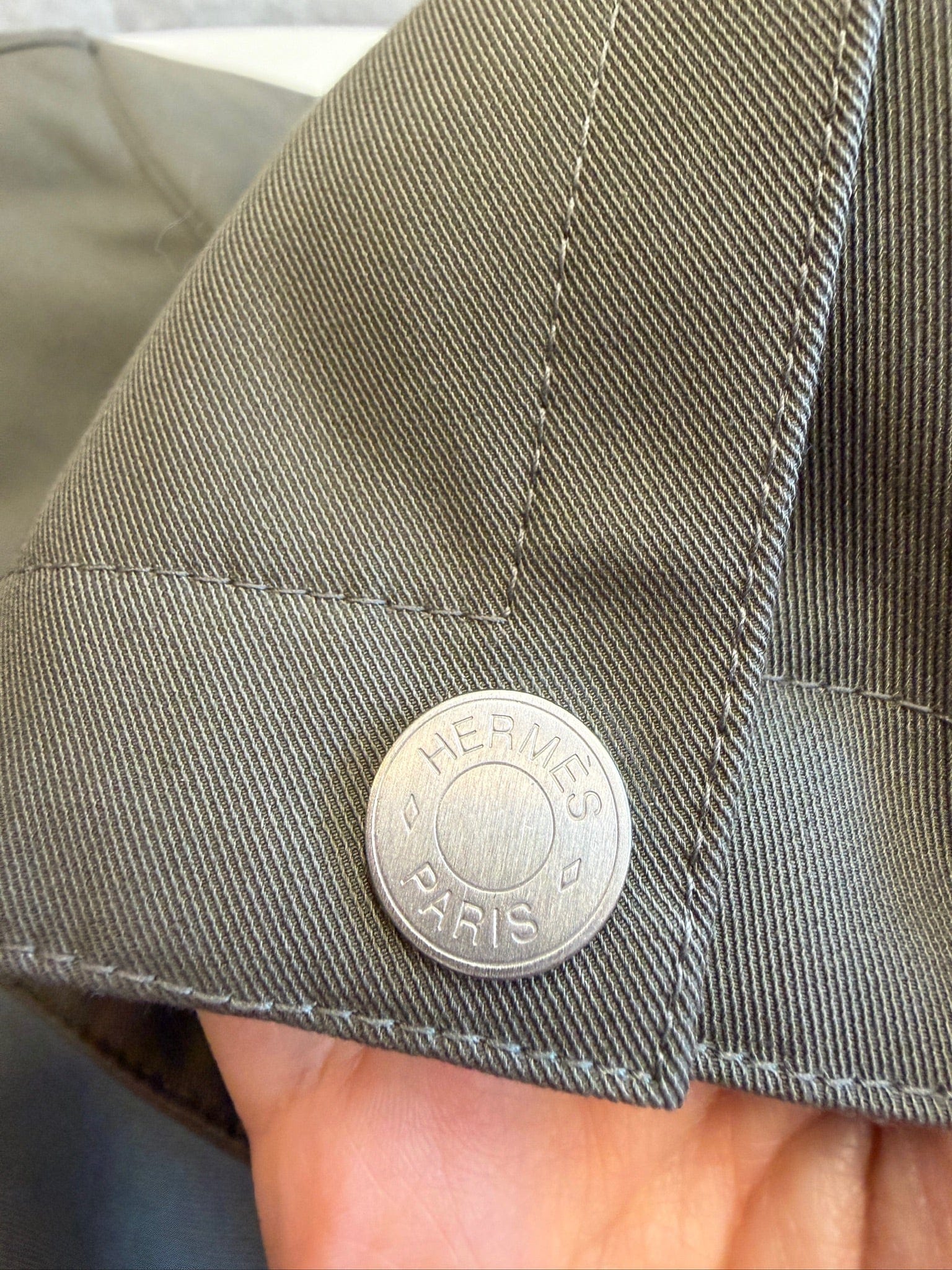HERMES IT50 - Hermès Straight Cut Zipped Cotton Jacket