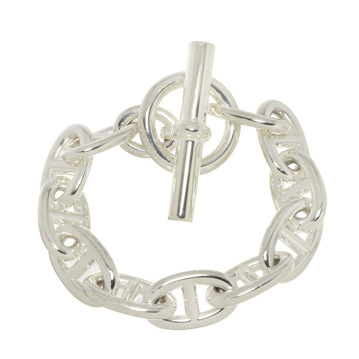 HERMES HERMES Chaine dancre TGM Bracelet Silver 925 90295061