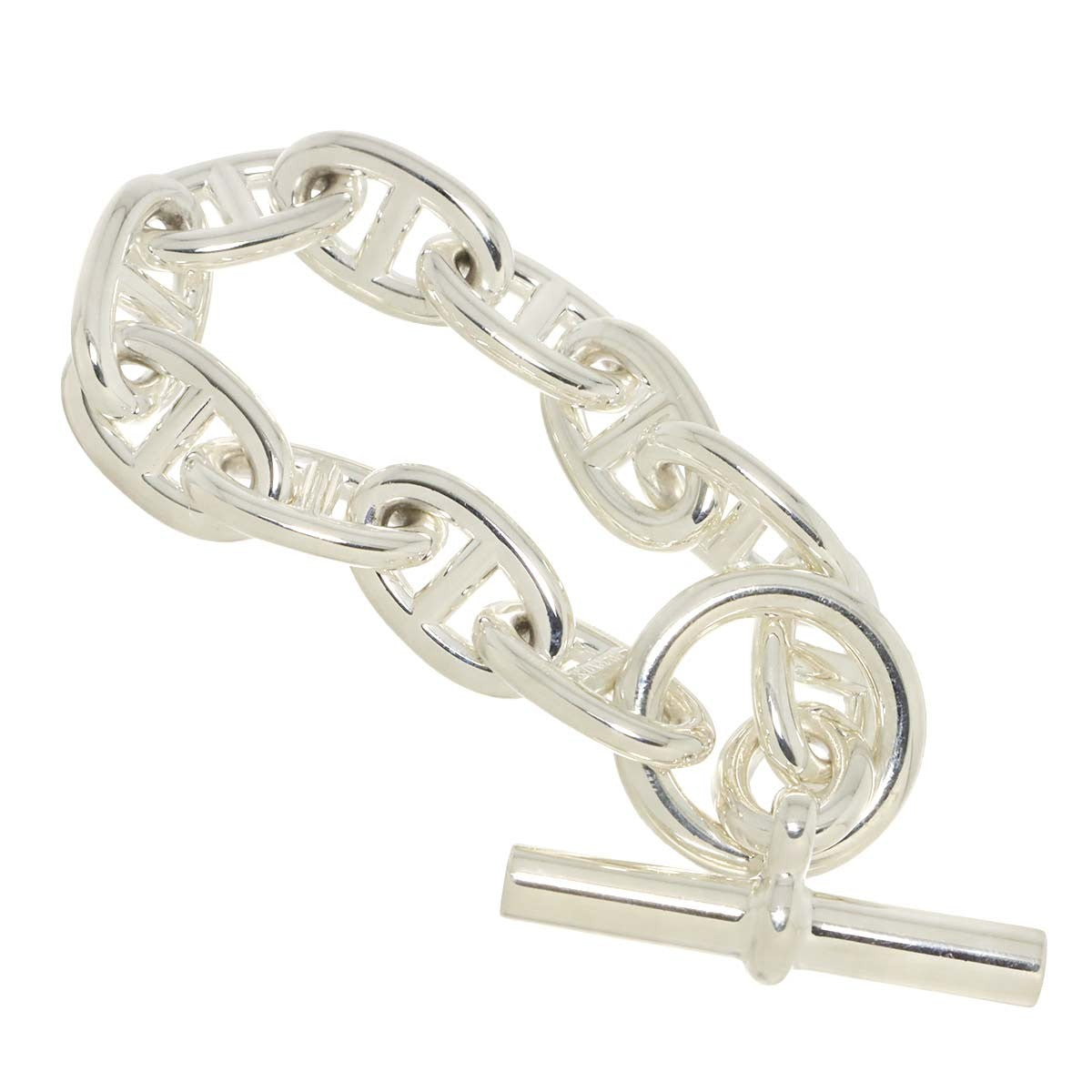 HERMES HERMES Chaine dancre TGM Bracelet Silver 925 90295061