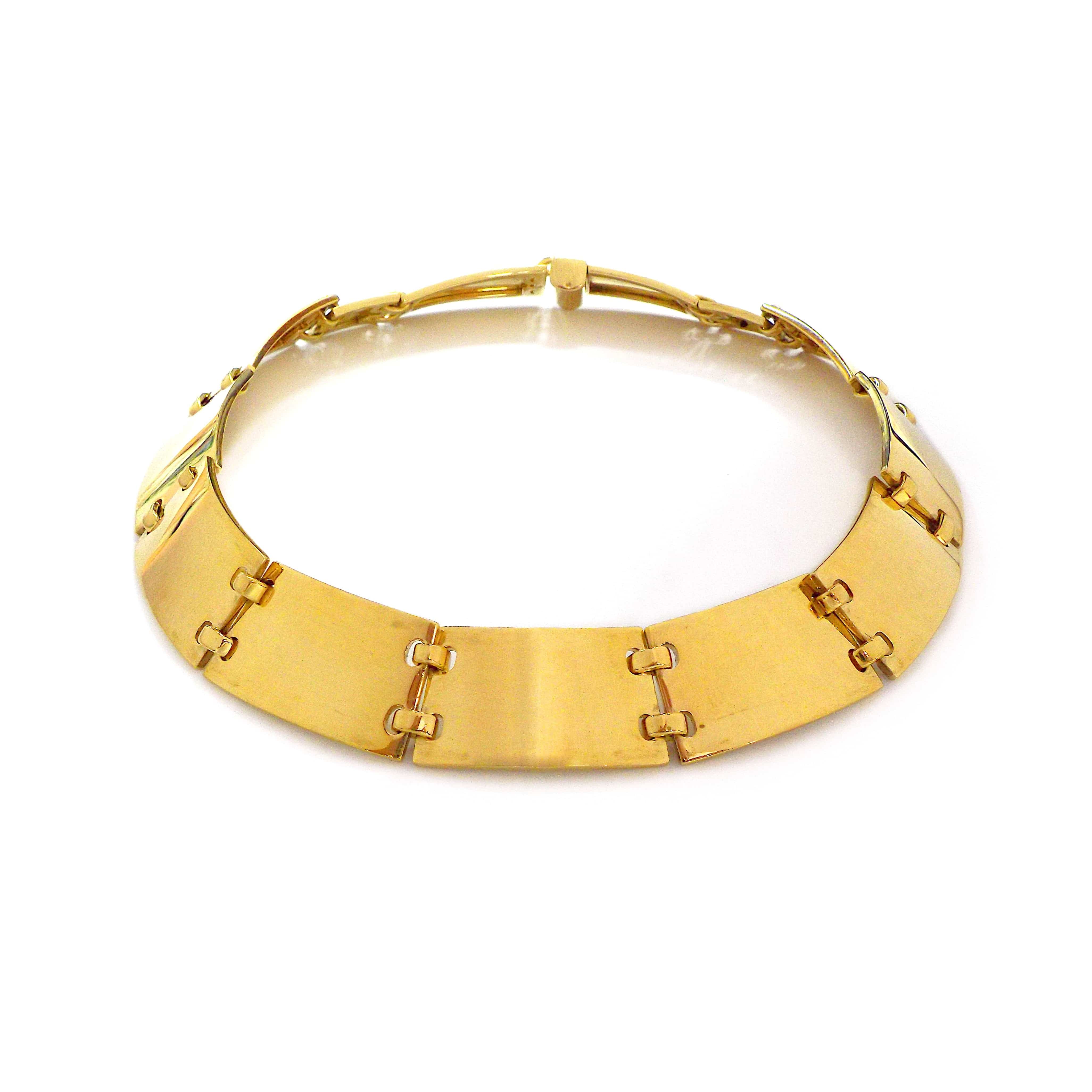 Hermes Hermes 18K Yellow Gold Choker Necklace ASC6857