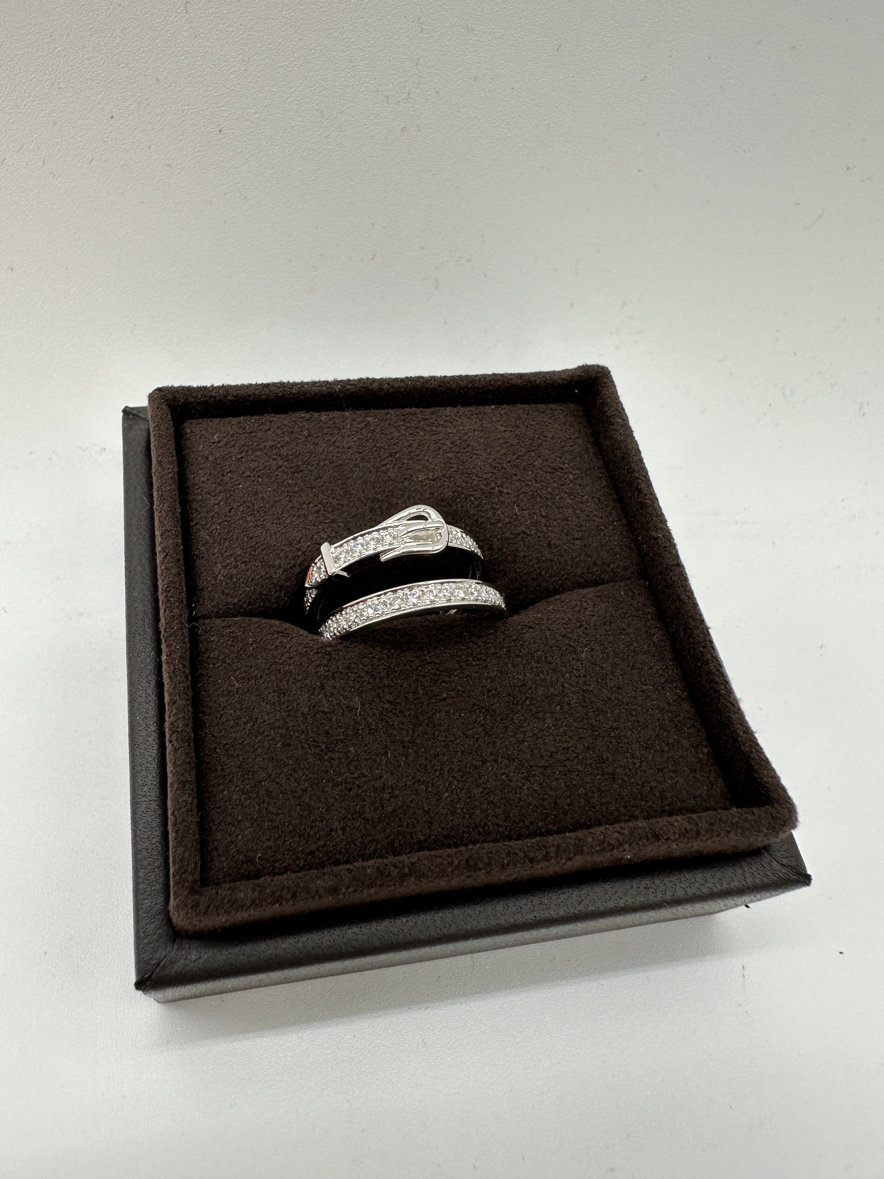 Hermès Hermès Bague Etriviere MM 66D 0.88ct ORB-18K Ring 53 PCA931