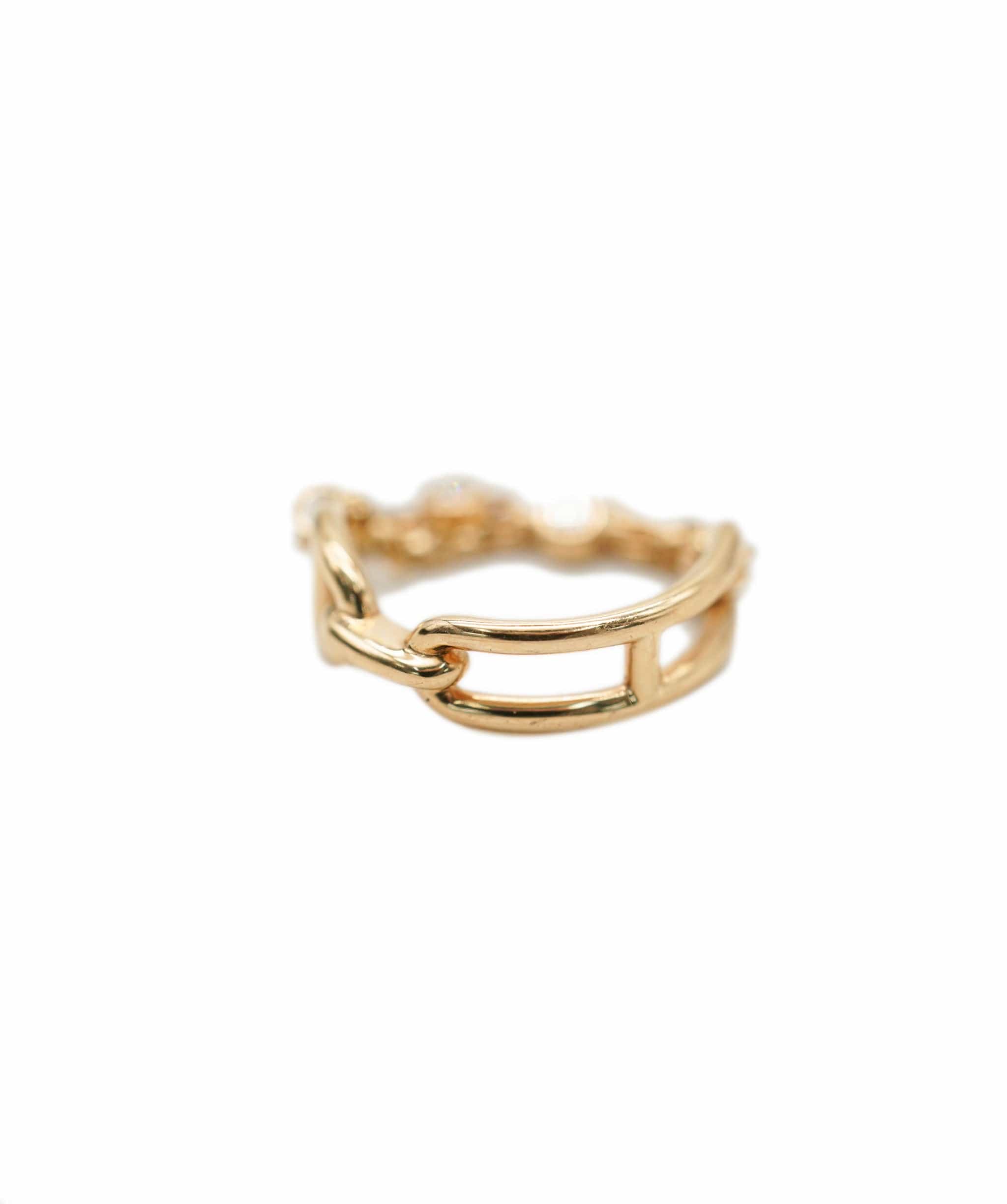 Hermès Hermès Chaine d'Ancre Chaos Ring Small Model Rose Gold ABC0675