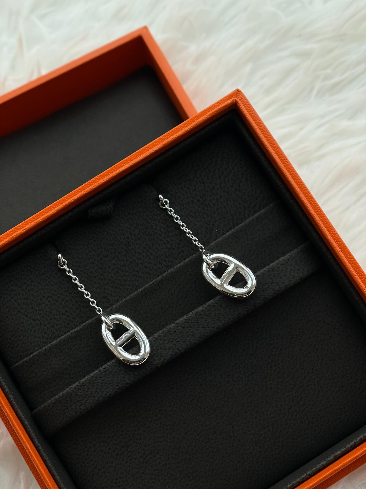 Hermès Hermes Farandole Boucles D’Oreilles Silver OS Silver ALTC0318