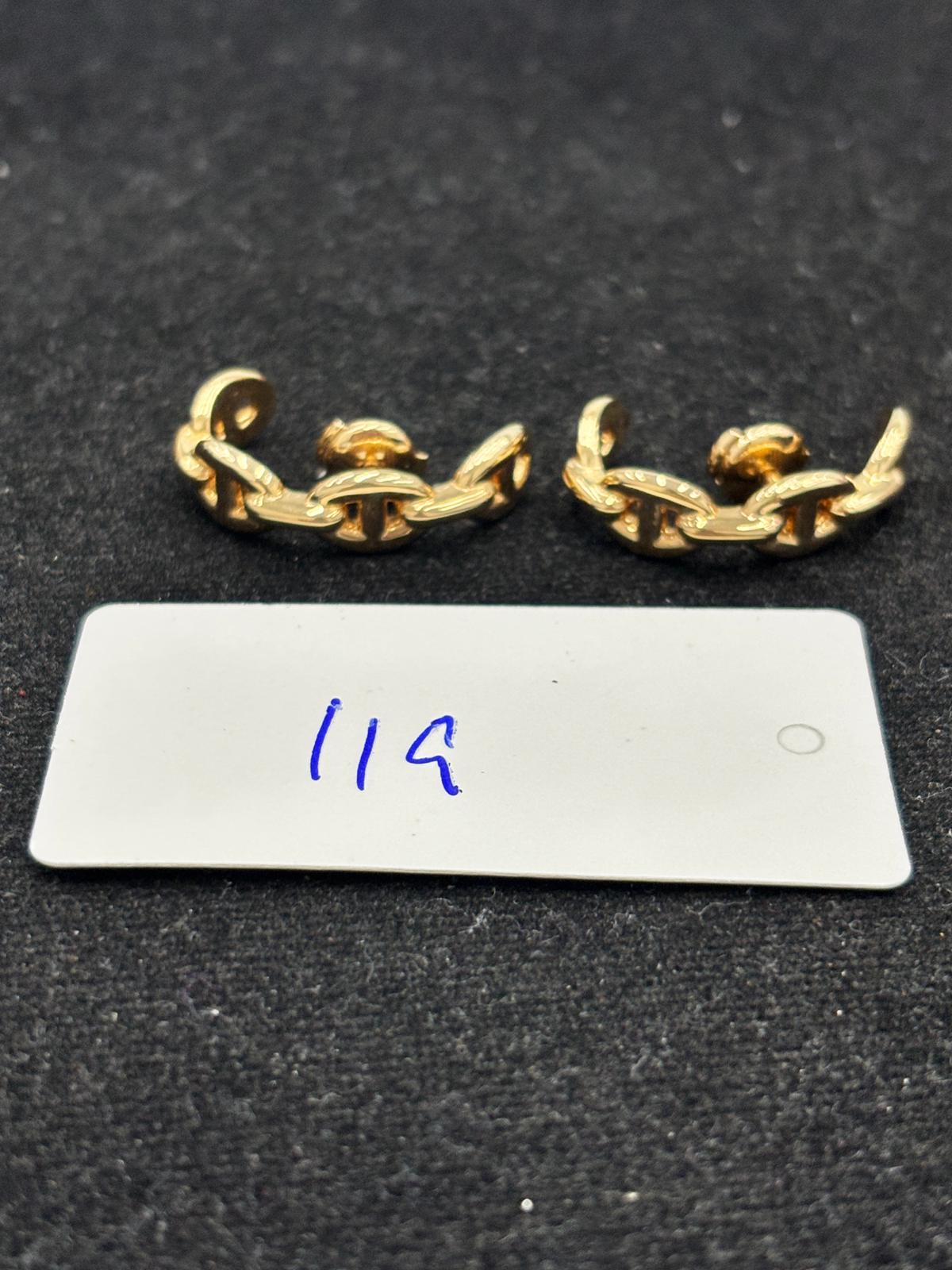 HERMES HERMES Farandole Earrings 19G132256 BK10a