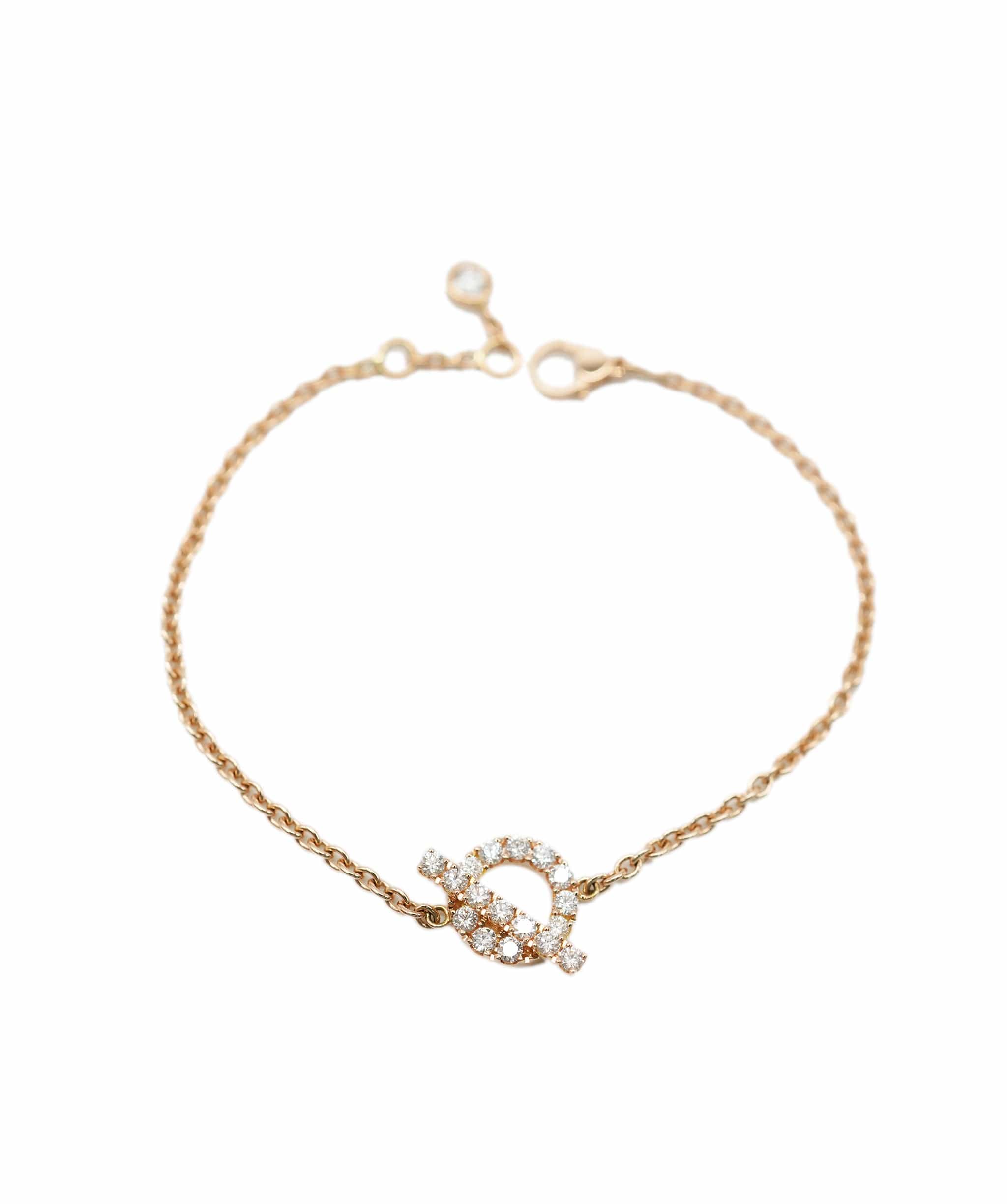 Hermès Hermès Finesse Diamond & Rose Gold Bracelet ABC0661