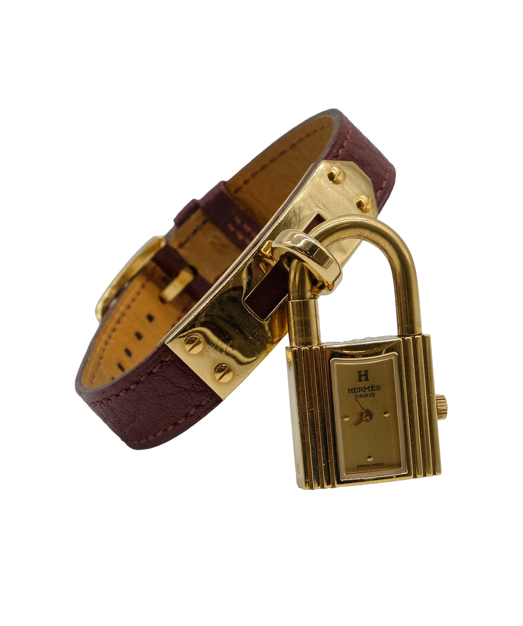 Hermès HERMES KELLY WATCH Bordeaux DXBS0124