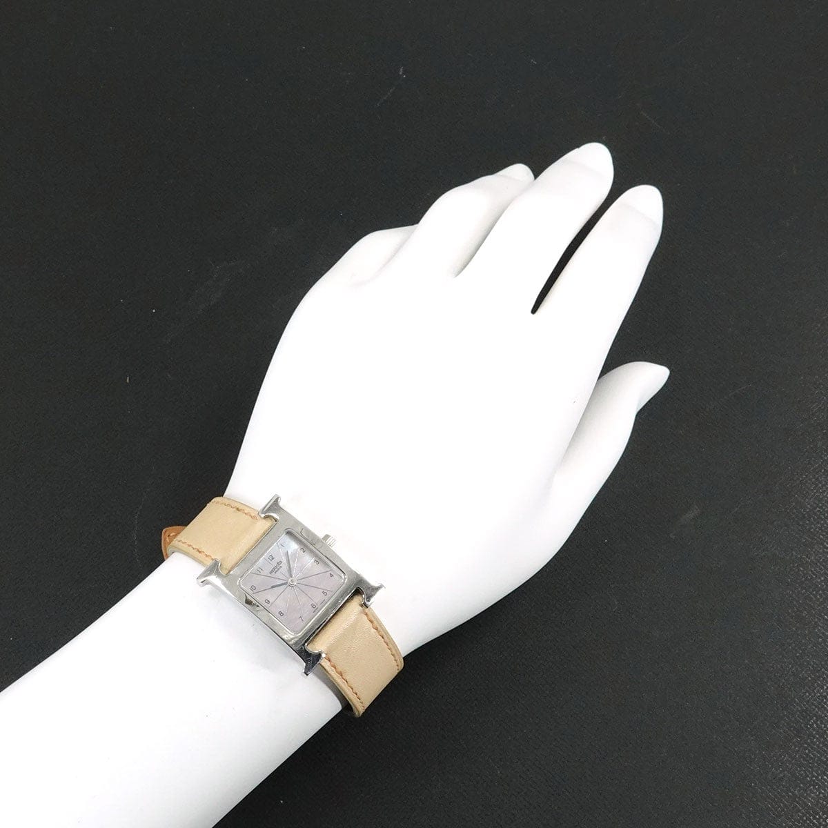 HERMES HERMES H Watch HH1 210 Quzrtz Pink Shell Dial Ladies Watch 90320053