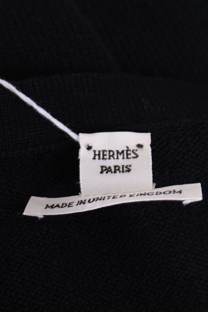 Hermes Hermes S/S Knit Jumper Black 8