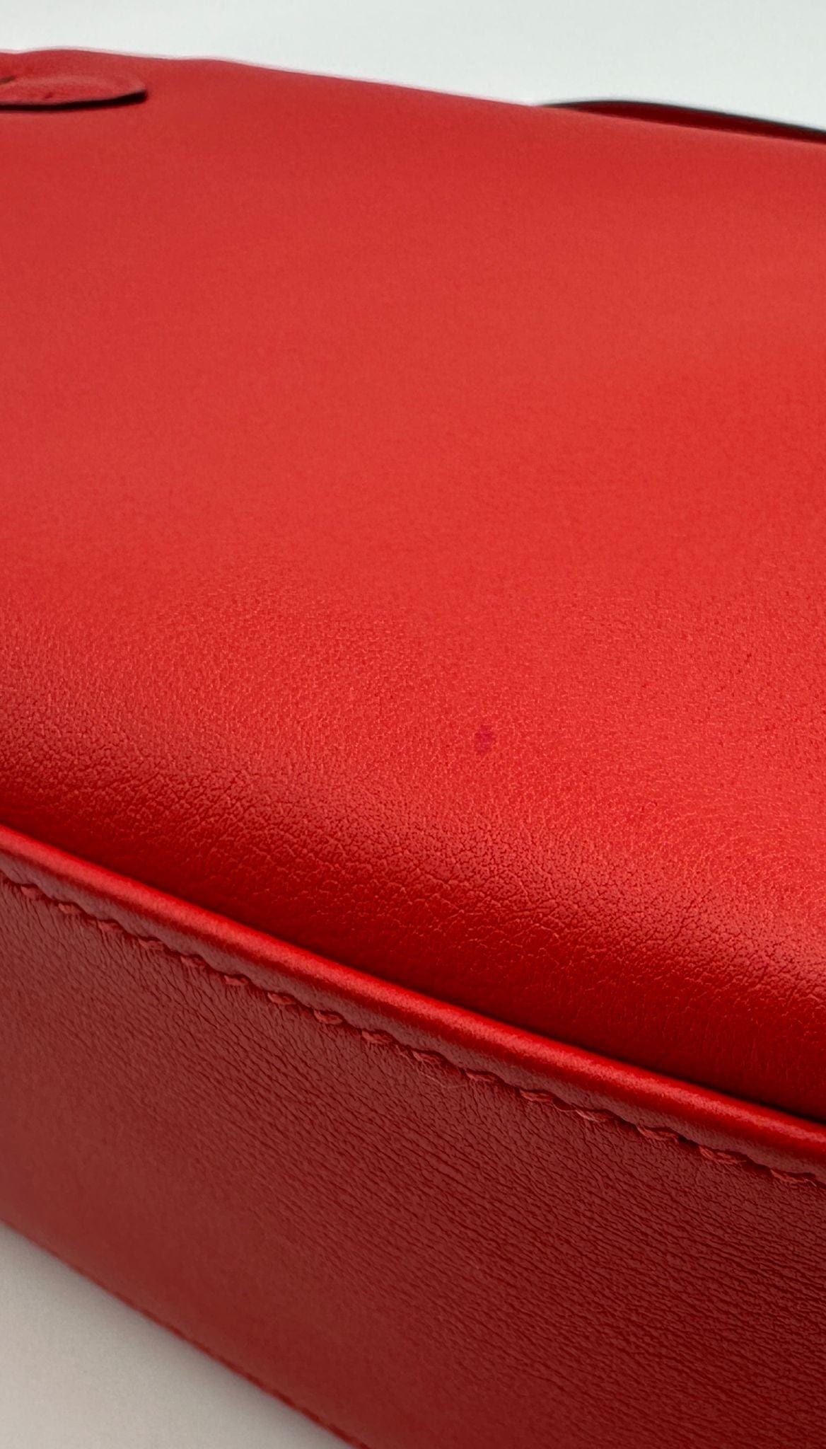 Hermès PRELOVED RARE HERMÈS KELLY POCHETTE ROUGE TOMATE Swift Leather with Gold Hardware