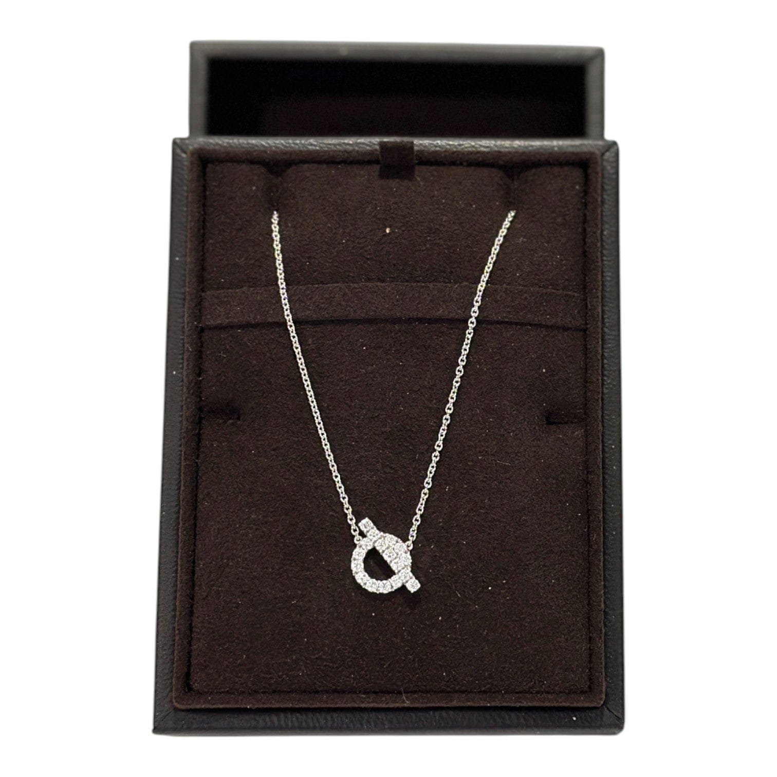Hermes Hermes Finesse Necklace in White Gold & Diamonds