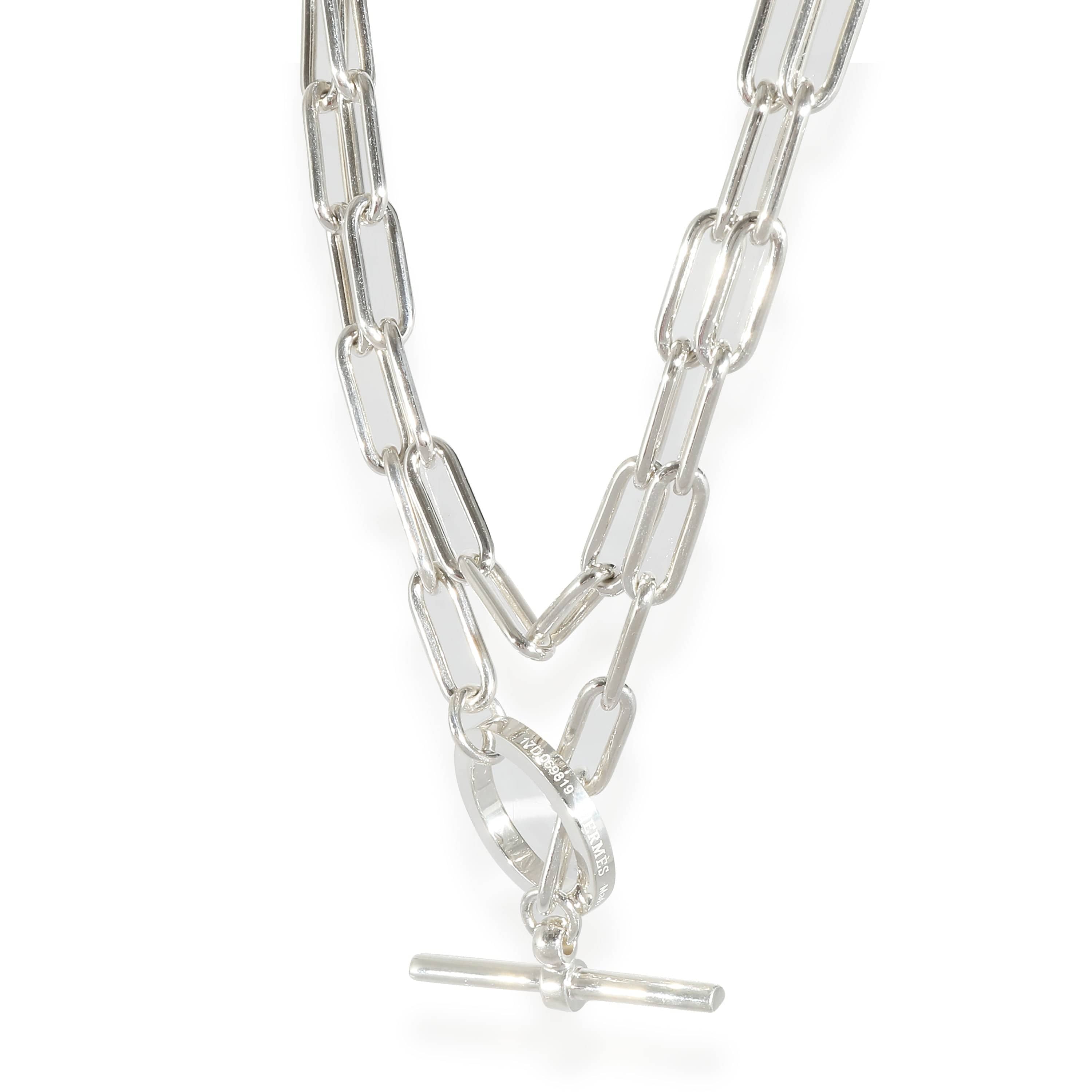 Hermès Hermès Toggle Link Chain Necklace in Sterling Silver