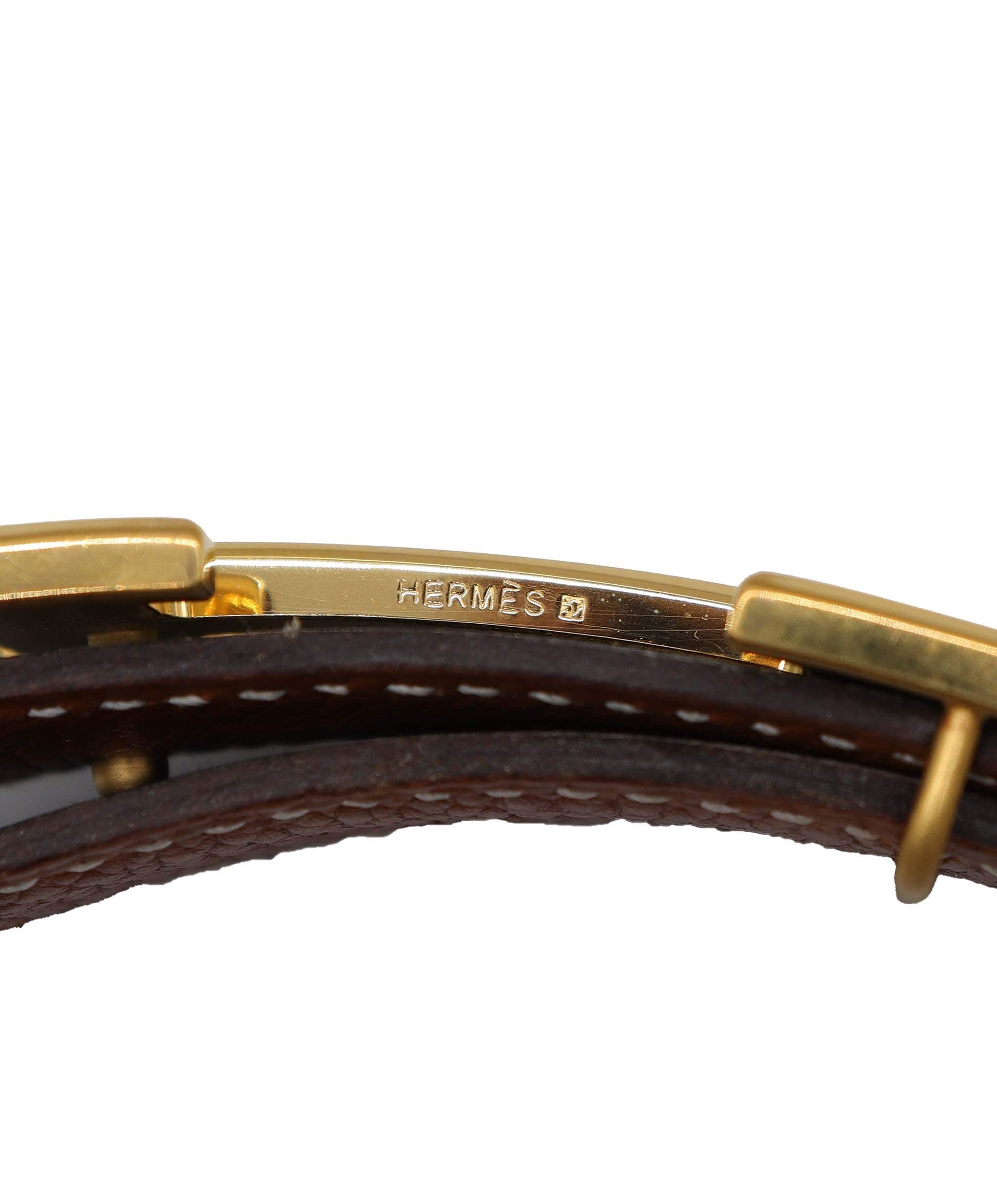 Hermès Hermes Contance Belt #75 Black Gold DXBS1907